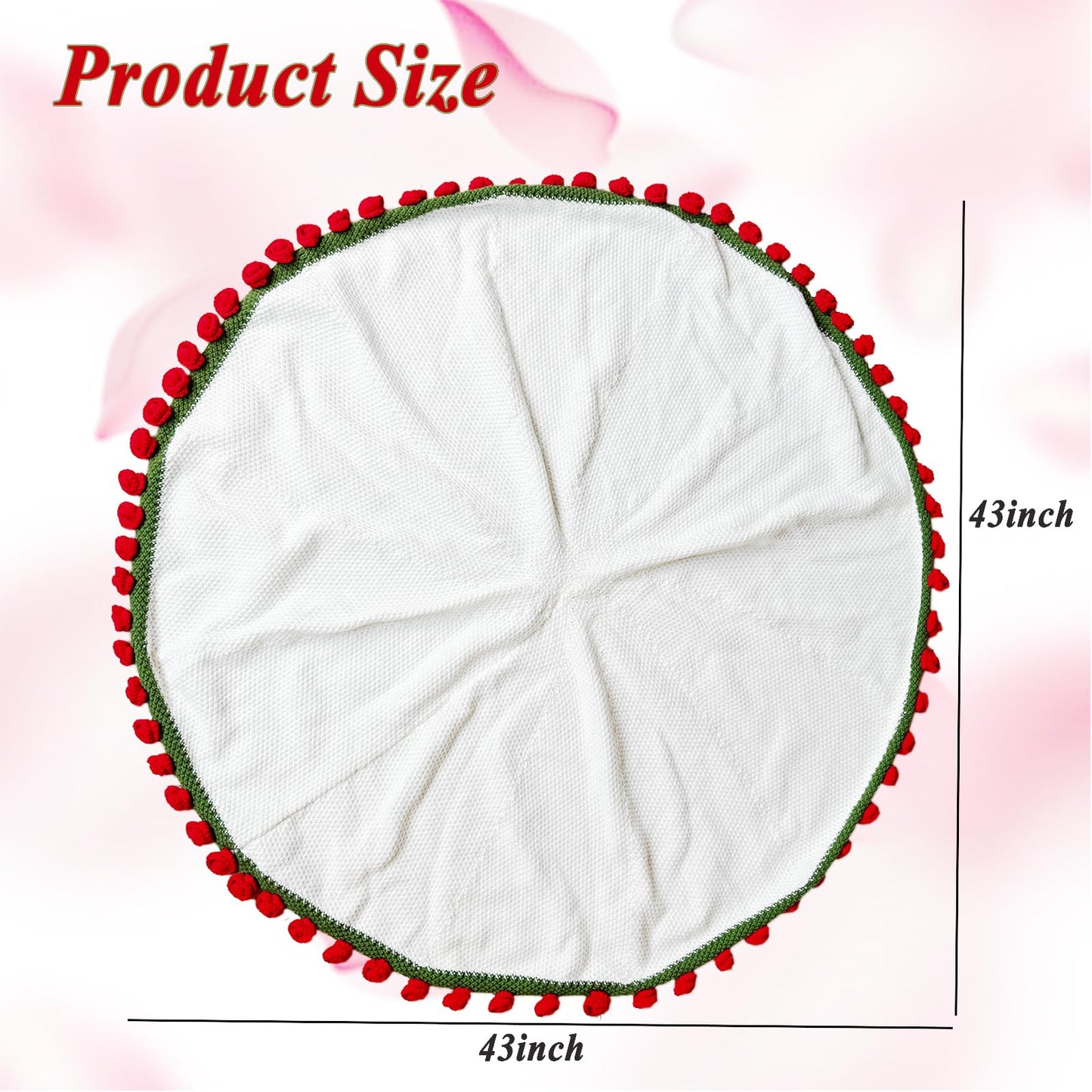 Crochet Flowers Rose Bouquet Blanket - Birthday Mothers Day Gifts for Mom Wife Grandma Women Sister, Handmade Knitted Throw Blankets for Couples Anniversary Wedding Home Decor