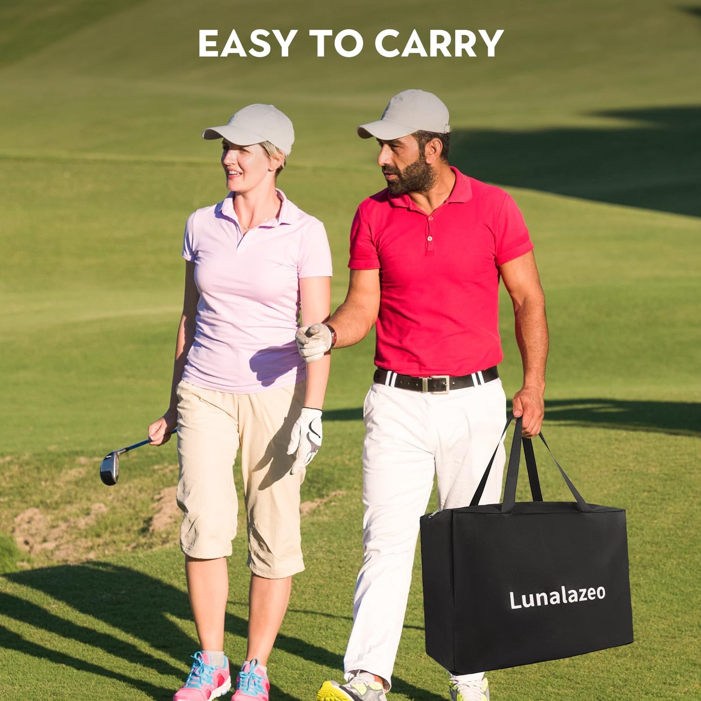 Golf Bucket Outdoor Yard Games, Golf Practice Toys for Family, Adults and Kids, Portable Golf Course for Backyard, Lawn, Park, Beach, Camping (9 Hole Course)