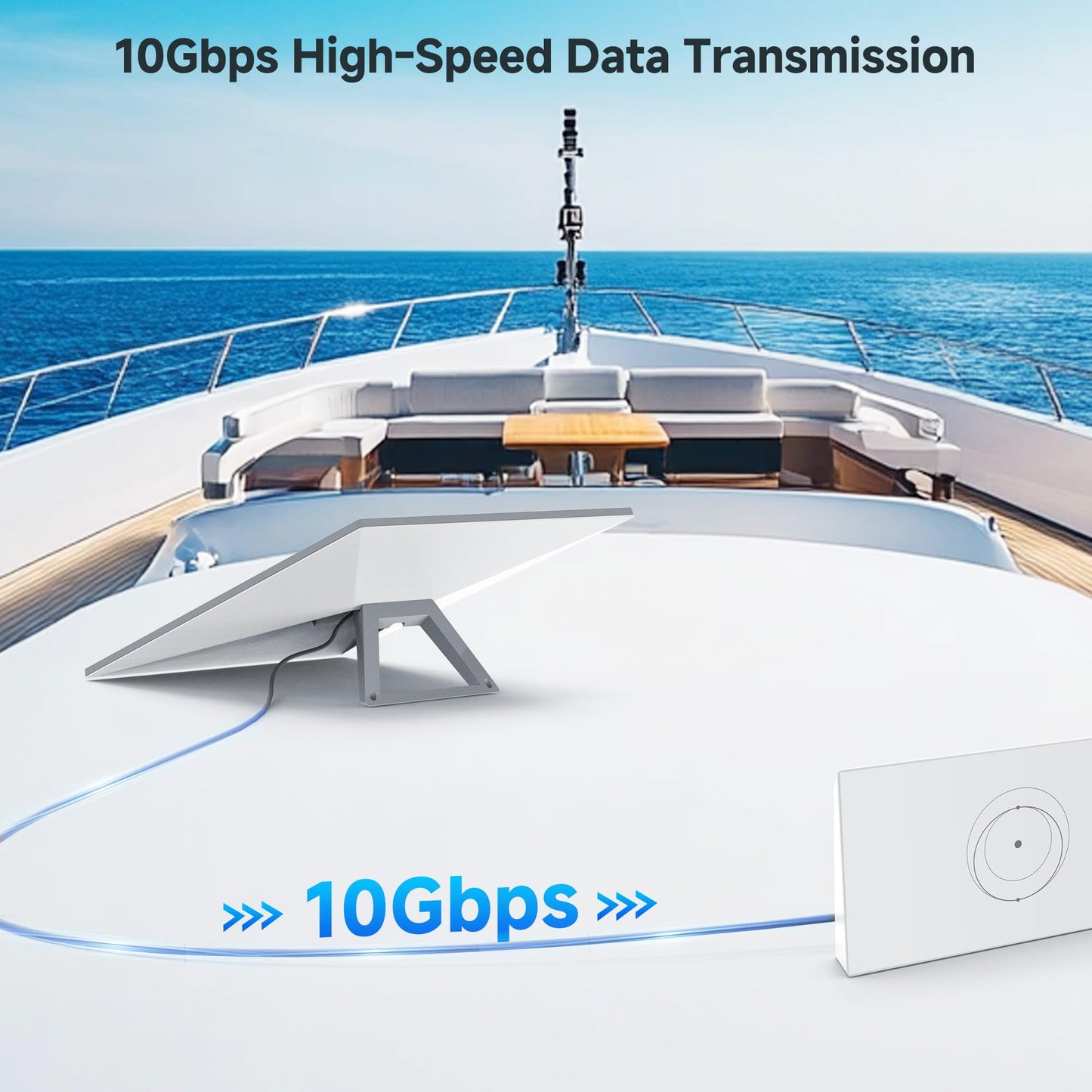 Cable Matters 10Gbps Replacement for Starlink Cable Gen 3, 150ft, 26 AWG, Shielded, Compatible with Starlink Gen 3 Cable