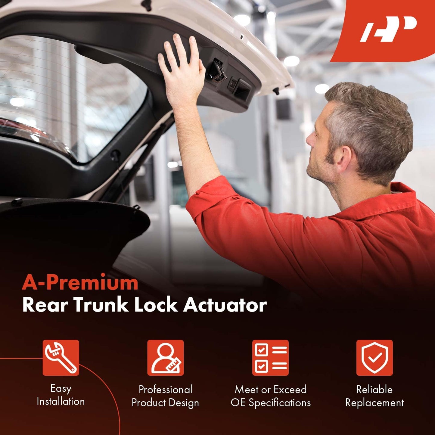 A-Premium Rear Trunk Latch Tailgate Door Lock Actuator Compatible with BMW 528i, 528i xDrive, 535d, 535d xDrive, 535i, 535i xDrive, 550i, 550i xDrive, Power Rear Tailgate Lock