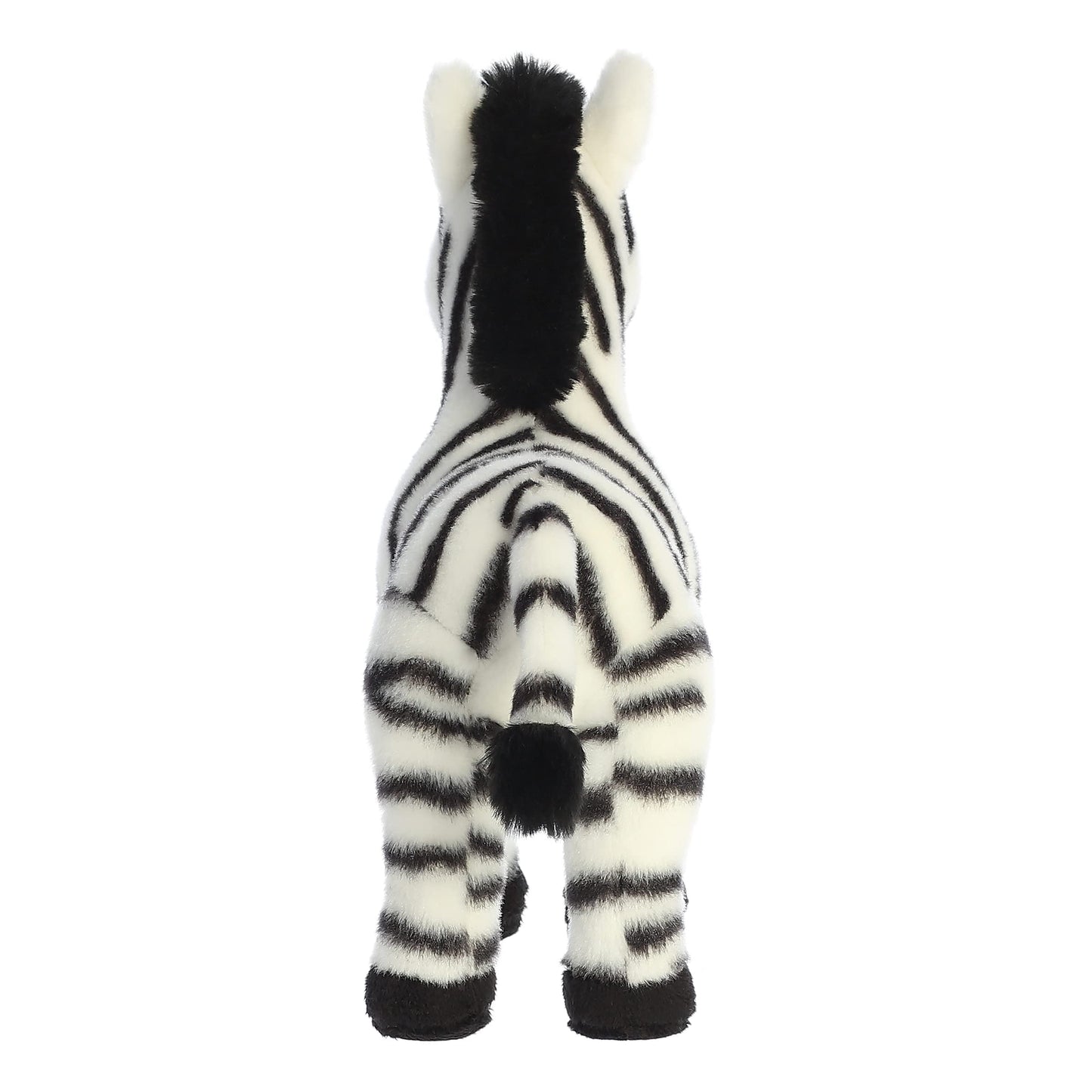 Aurora® Eco-Friendly Eco Nation™ Zebra Stuffed Animal - Environmental Consciousness - Recycled Materials - White 10 Inches