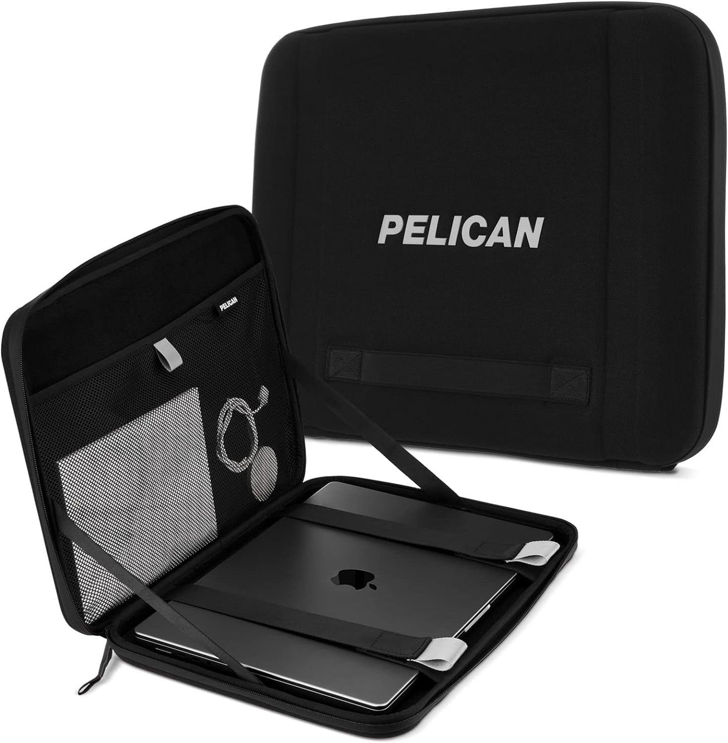 Pelican Adventurer Laptop Bag/Case 14.2 Inch - Elastic Carrying Handle, Secure Zip Lock, Waterproof, Scratchproof, Heavy Duty Laptop Sleeve for All Laptops 12 to 14.2 Inches - Black