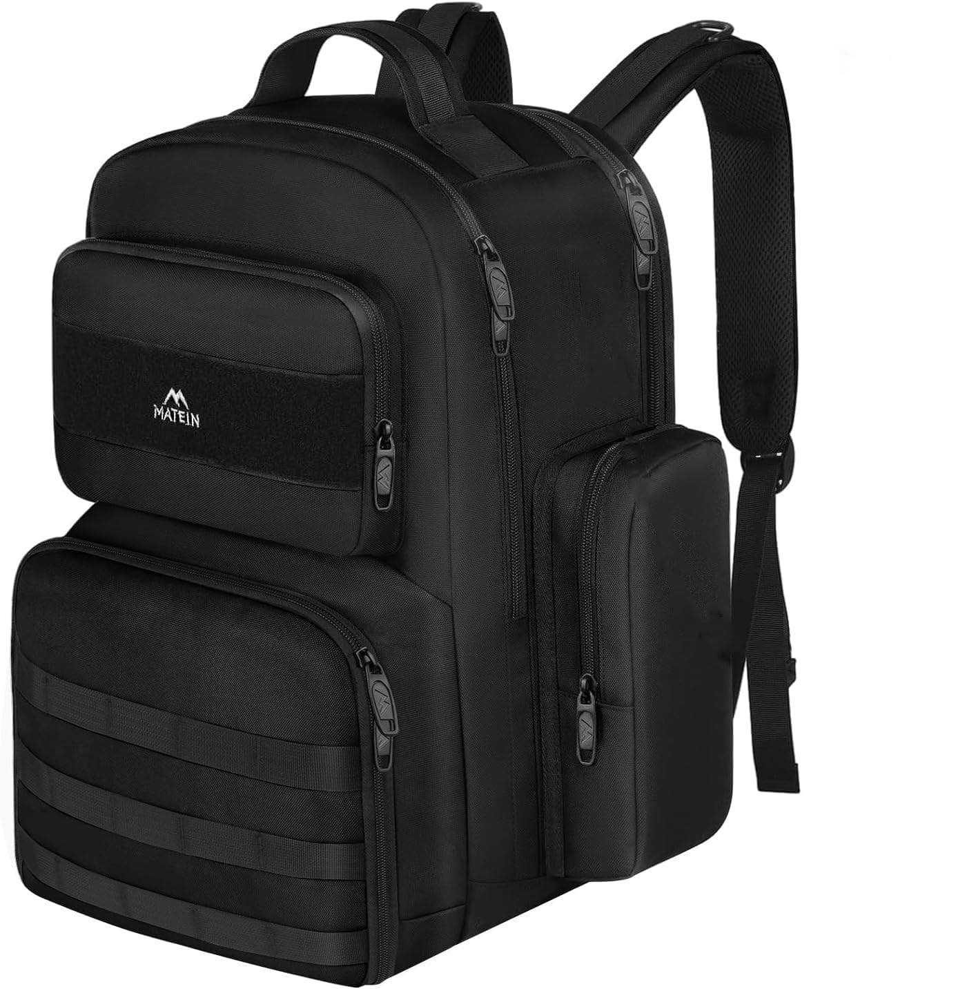 MATEIN Lunch Backpack for Men Work, 15.6 Inch Tactical Backpack with Lunch Compartment, Large Laptop Backpacks with Insulated Cooler Bag for Travel Beach Camping Picnic Hiking, Black
