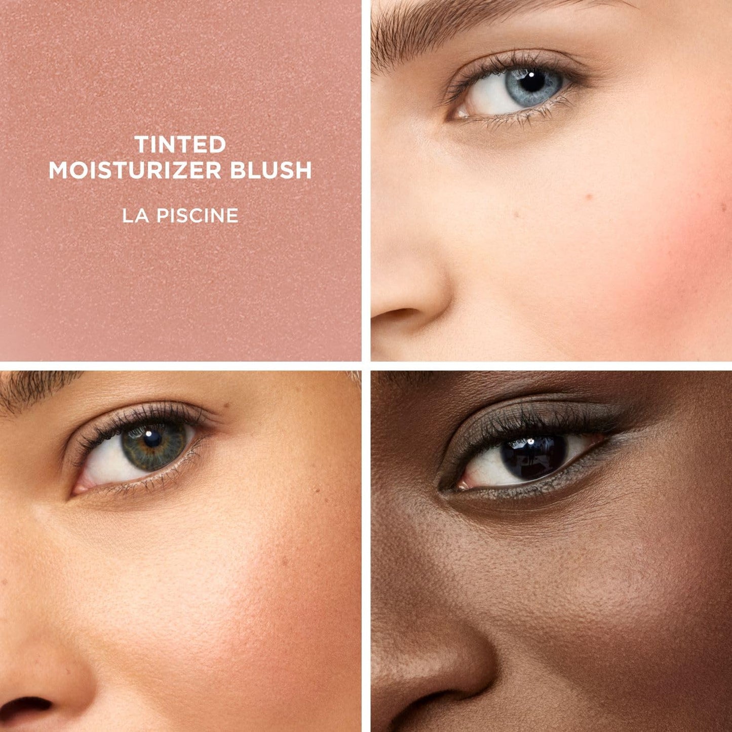 Laura Mercier Tinted Moisturizer Blush: Long Lasting Cream Blush, Lightweight, Buildable Coverage, 12 HR Hydrating Wear, Crème and Shimmer Finishes, Cheek Tint, La Piscine