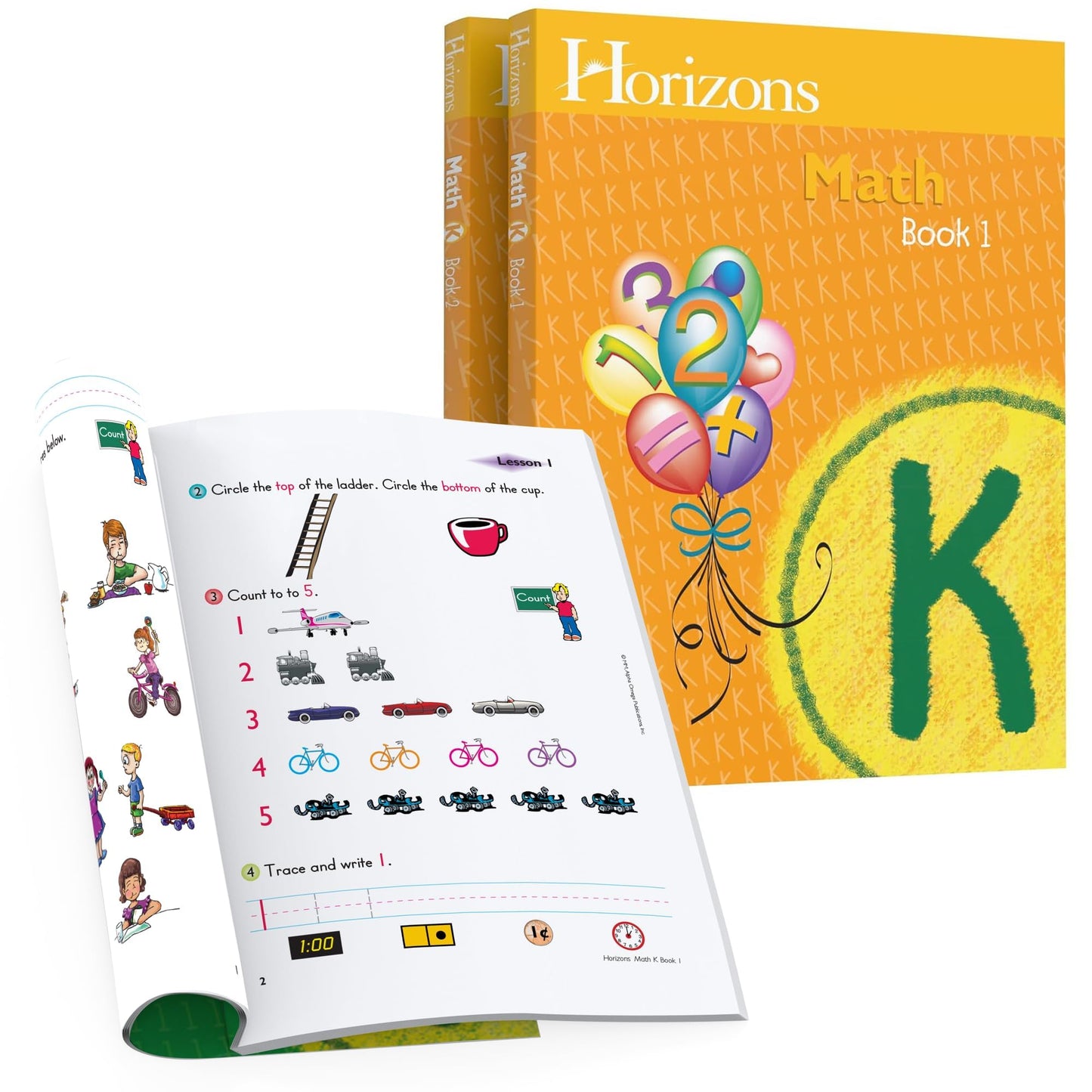 Horizons Kindergarten Math Student Books 1 & 2