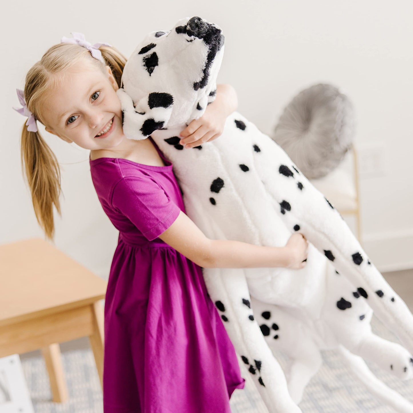Melissa & Doug Giant Dalmatian - Lifelike Stuffed Animal Dog (Over 2 feet Tall) Extra Large Stuffed Animals, Plush Dalmatian Dog for Ages 3+