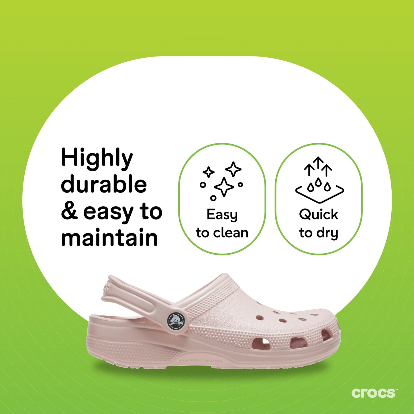 Crocs Unisex-Adult Classic Clog, Clogs for Women and Men, Quartz, 9 Men/11 Women