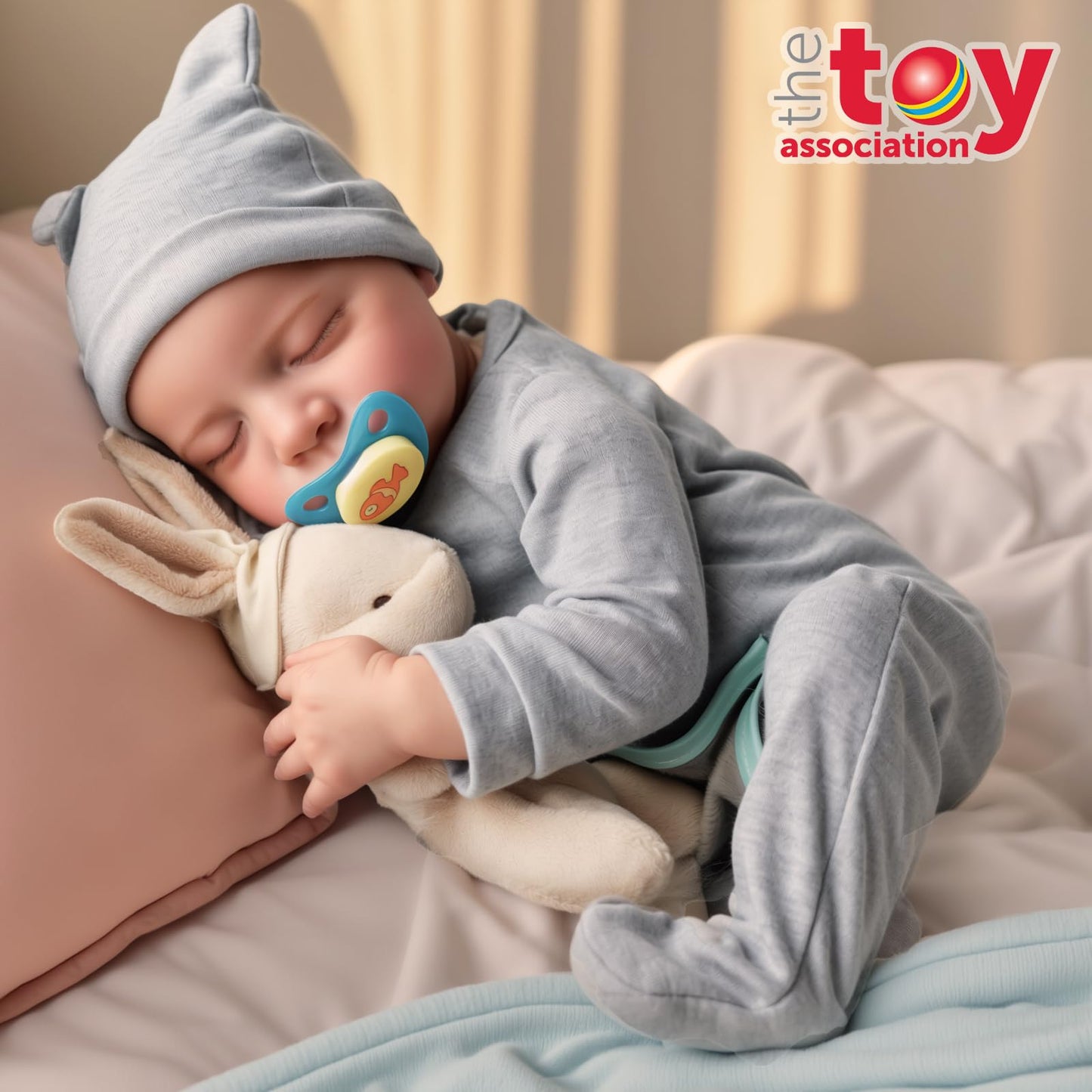JIZHI Lifelike Reborn Baby Dolls - 17 Inch Realistic Newborn Baby Dolls Real Life Baby Dolls Full Vinyl Poseable Body Sleeping Baby Boy with Feeding Kit for Children 3+