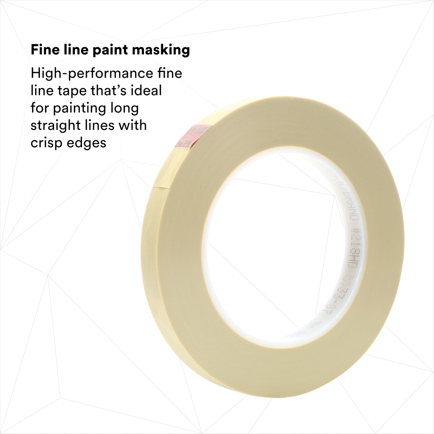 3M Scotch 218 Fine Line Premium Masking Tape, Sand, 1/2 in x 60 yd – High Performance Polypropylene Tape, 1 Pack