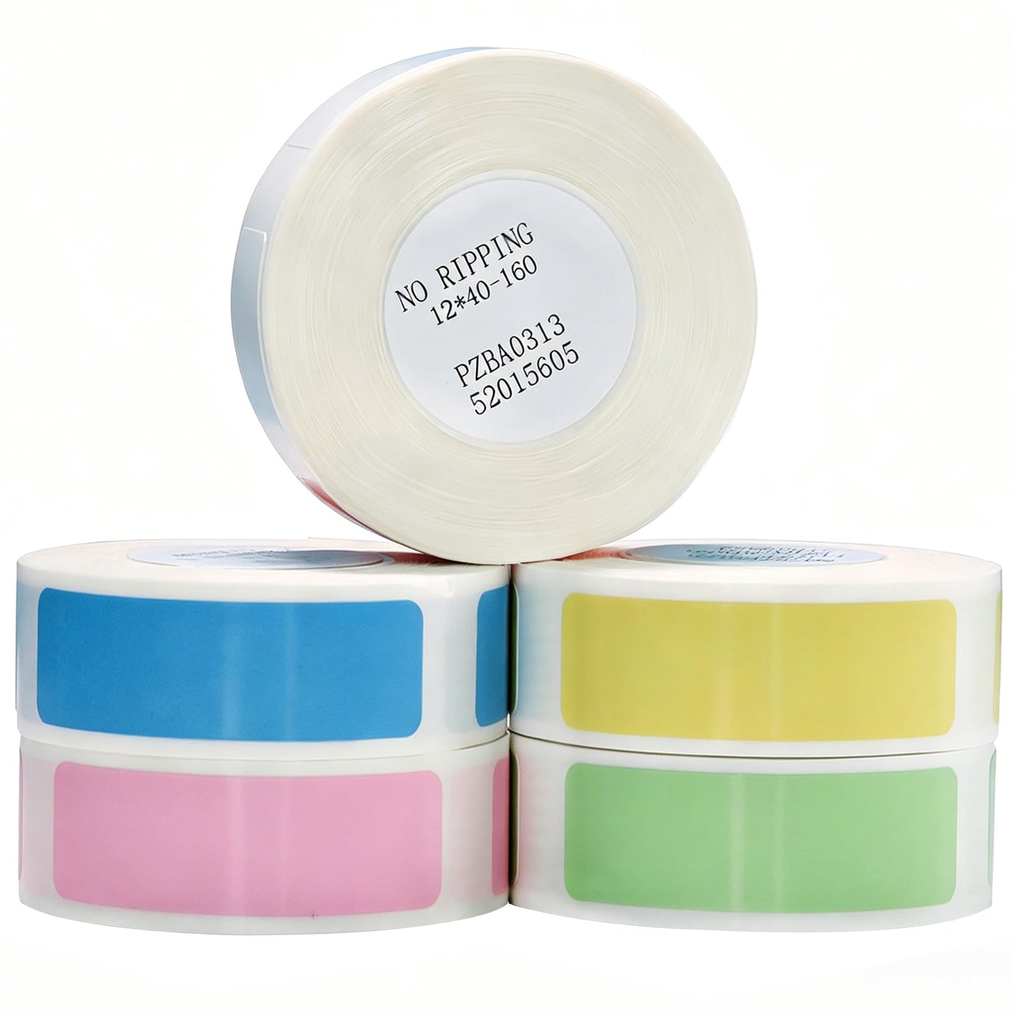 Thermal Labels Maker Tapes for D11/D110/D101 Printer,0.47" X 1.57" (12 X 40mm),160 Labels/Roll,5 Rolls(800 Pieces),Multi-Purpose Adhesive Labels for Home Office Small Business Address School