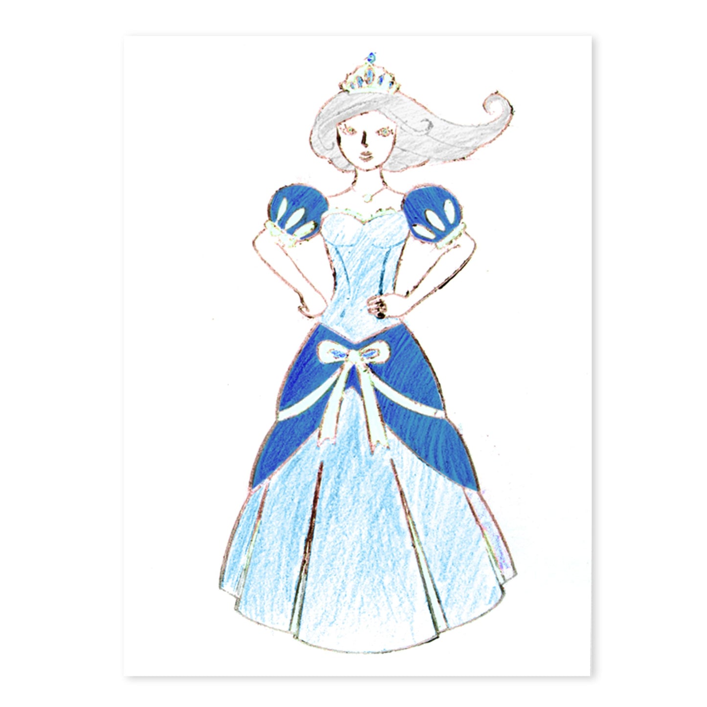 Melissa & Doug Princess Design Activity Kit - 9 Double-Sided Plates, 4 Colored Pencils, Rubbing Crayon