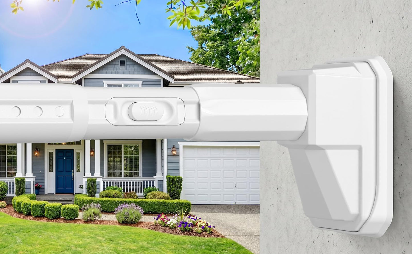 Tension Curtain Rod 41-185 In (4-15ft), Extra Long Tension Rod No Drilling For Patio Windows, White Shower Curtain Rod For Room Divider,One-Click Telescopic Rod, Outdoor Curtain Rods Never Rust