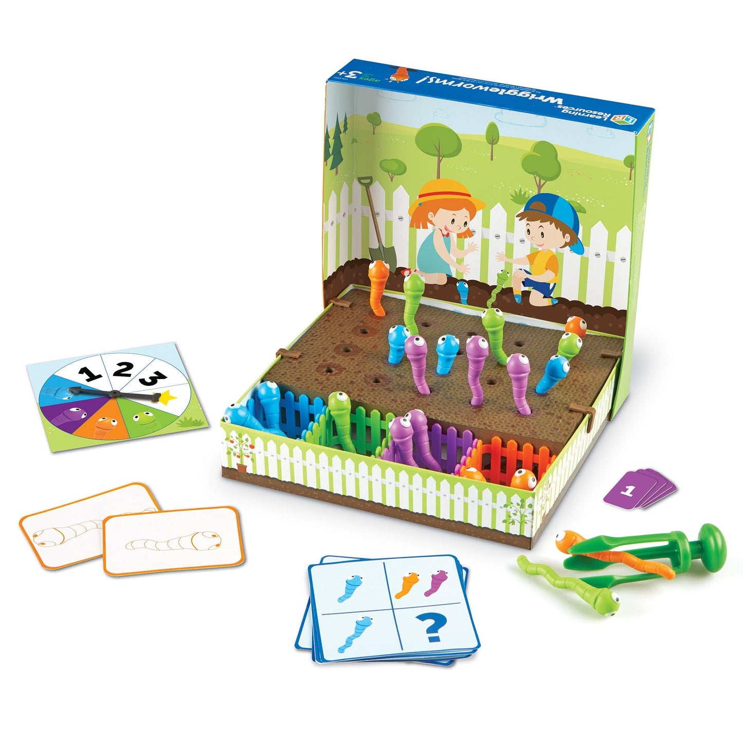 Learning Resources Wriggleworms! Fine Motor Activity Set, Toddler Fine Motor Skills, Ages 3+, Multicolor