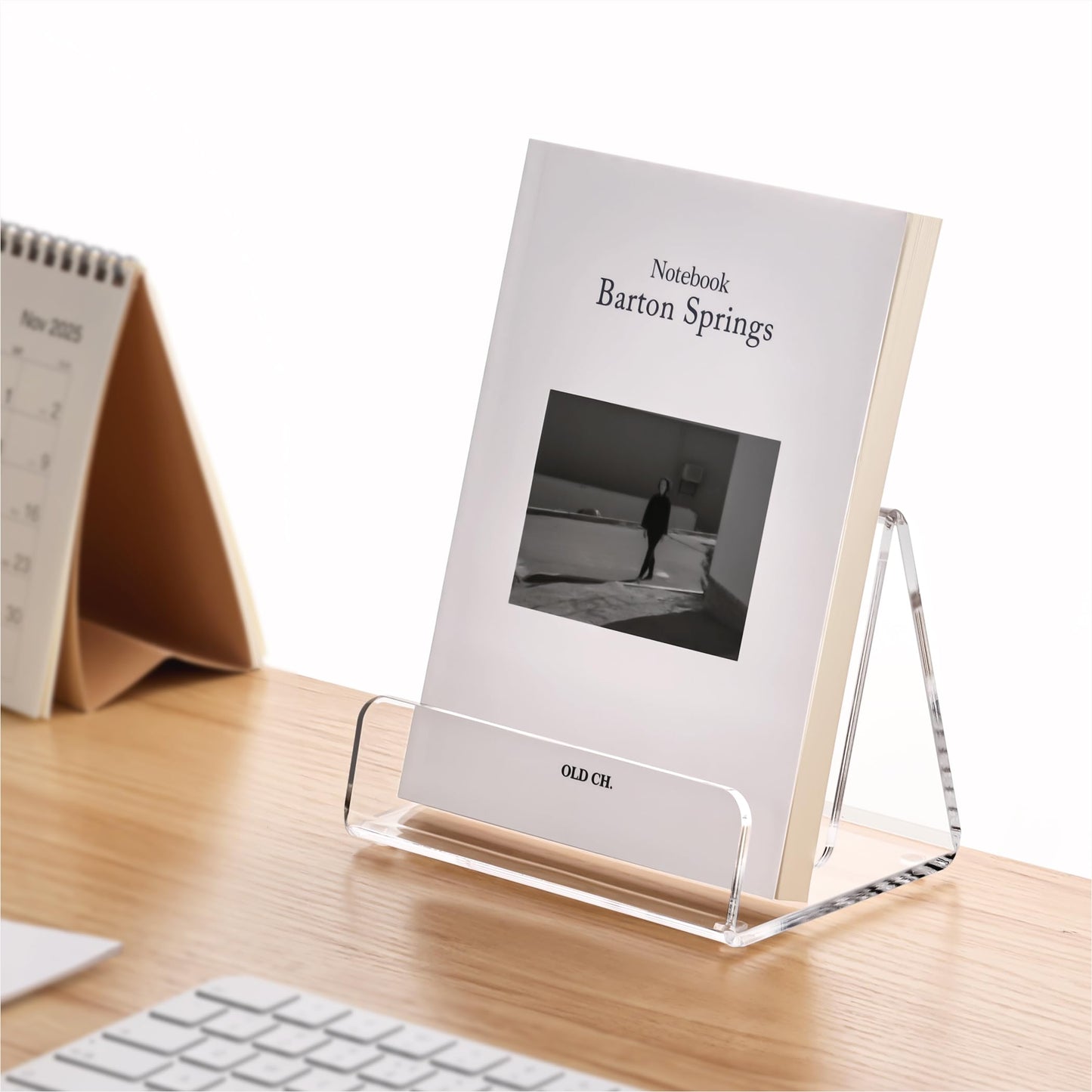 HeZone Acrylic Brochure Holder 5x6 Inch,Clear Pamphlet Holder Display Stand for Trifold 4&5&6 Inch Flyers,Pamphlets,Booklets,Menu,Leaflets for Office,Home,Store,2Pack,A5