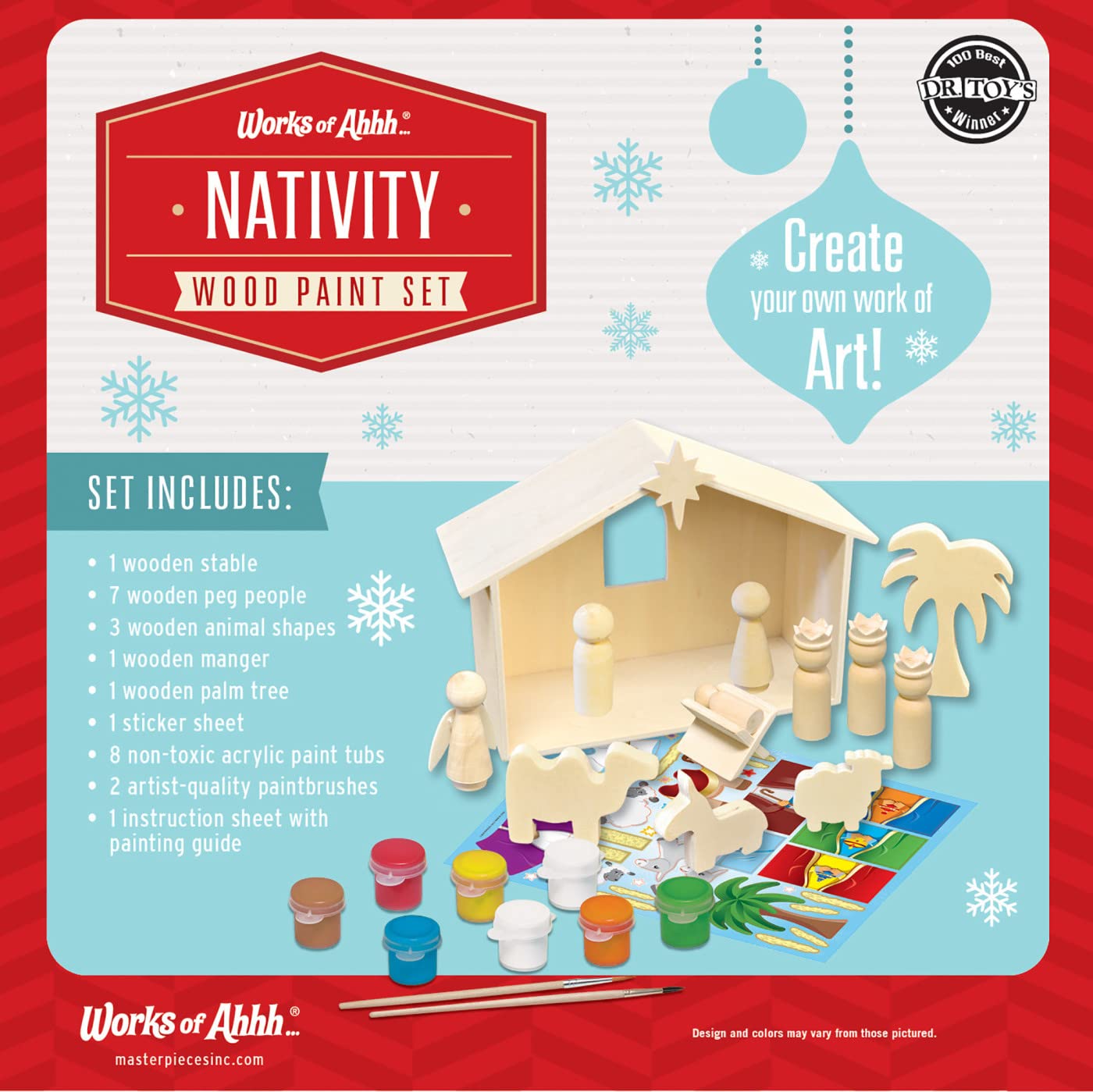 Baby Fanatics 22004: Holiday Wood Paint Kit - Nativity