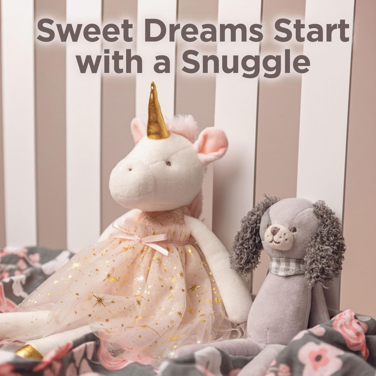 Stephen Joseph Super Soft Plush Dolls Large, Bunny 4 inch
