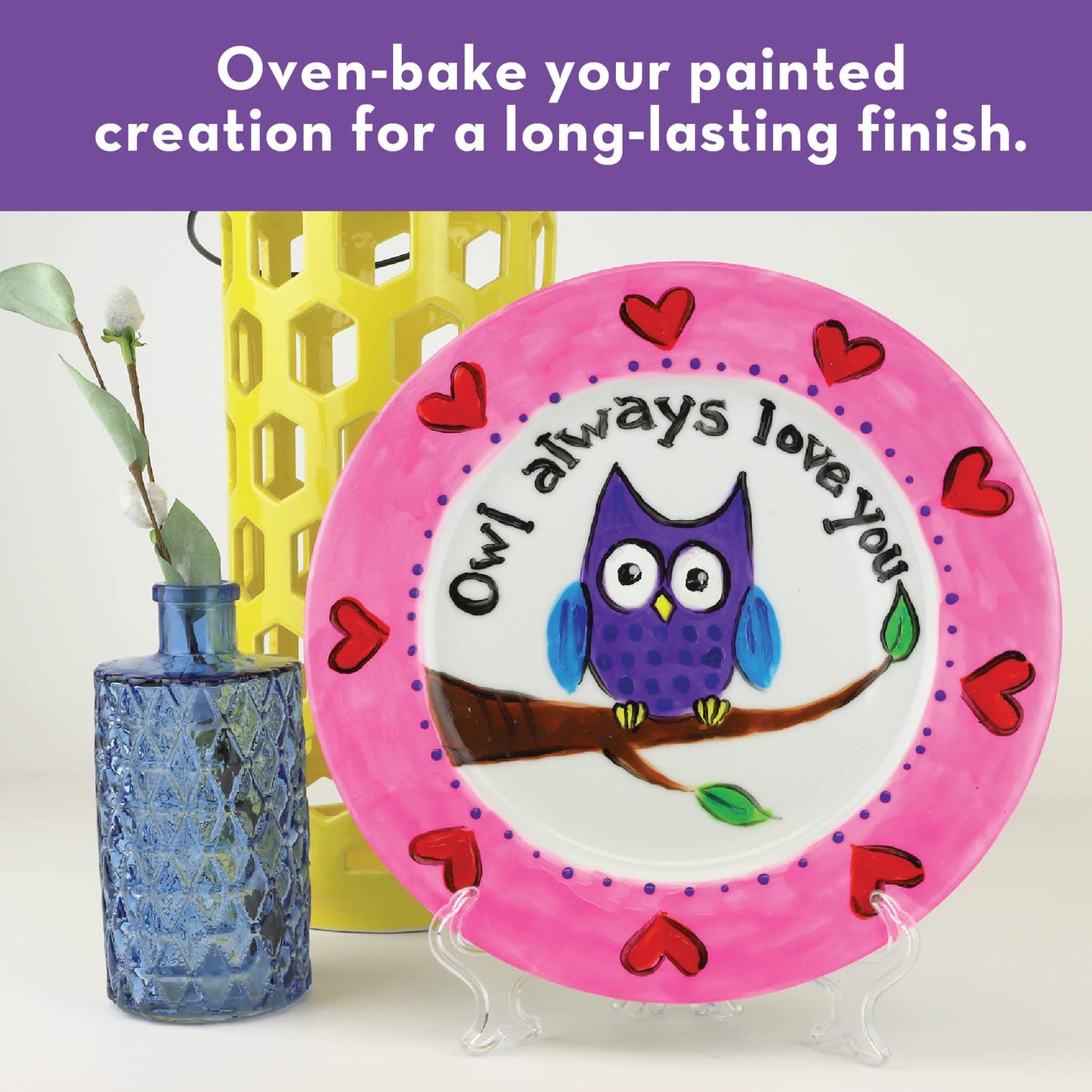 MindWare MW-24657 Paint-Your-Own Porcelain Plates Craft Kits