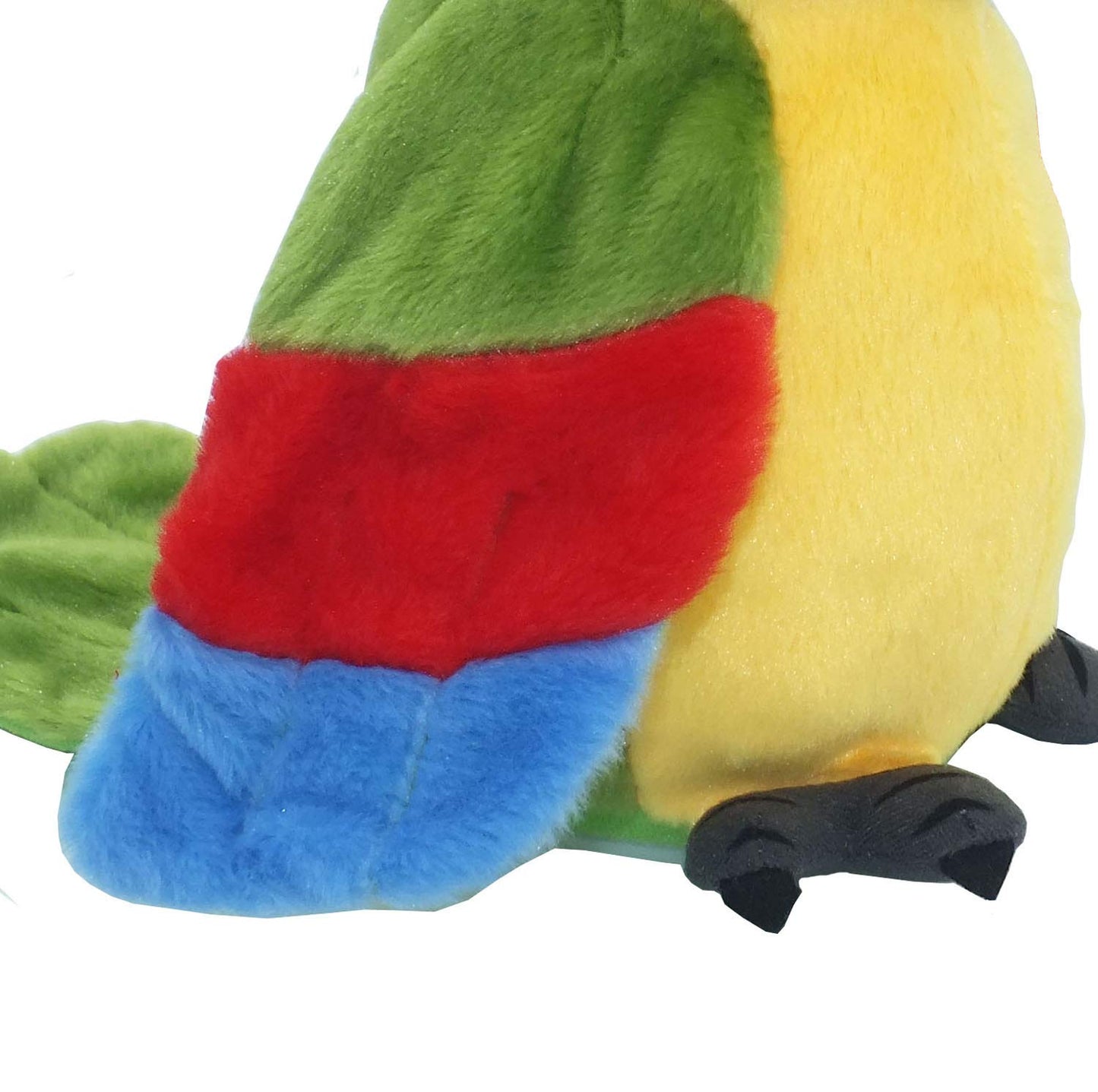 Vincilee Talking Parrot Repeat What You Say Mimicry Pet Toy Plush Buddy Parrot for Children Gift,10cm x 20cm ( Green)