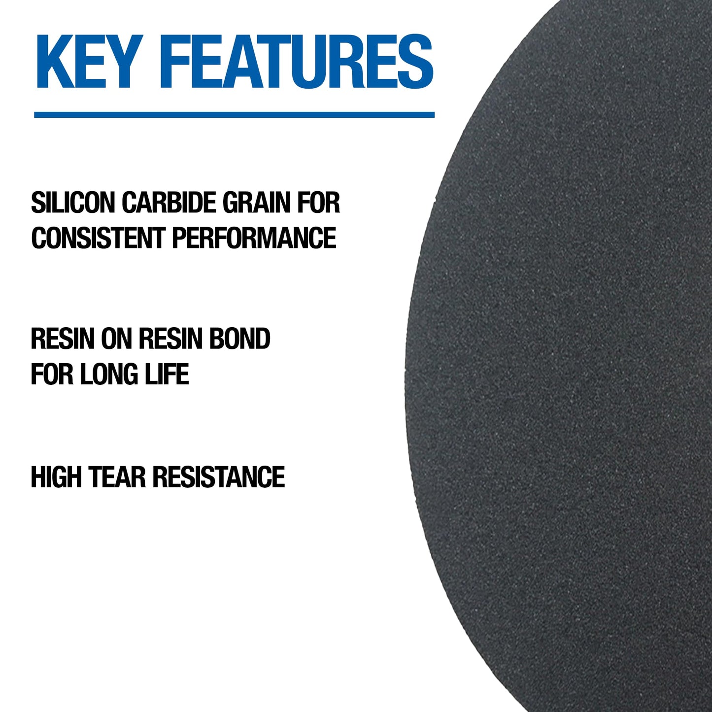 Mercer Industries 408016 Silicon Carbide Cloth Floor Sanding Edger Discs, 7" x 7/8" Hole, Grit 16X (50 pack)