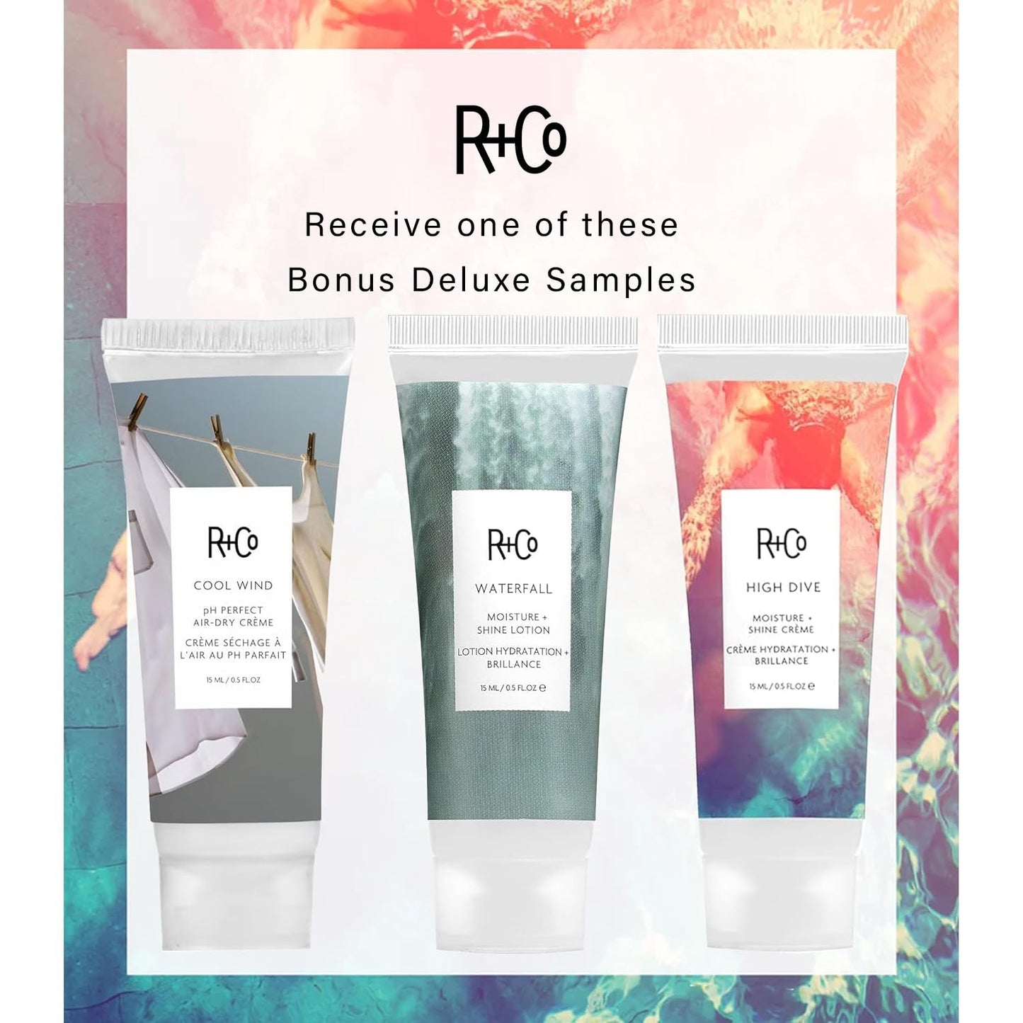 R+Co Television Perfect Hair Shampoo & Conditioner Set + Deluxe Sample (0.5oz) | Body + Shine + Smoothing for All Hair Types | Vegan + Cruelty-Free | 8.5oz (pack of 2)