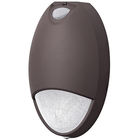 12W LED Emergency Wall Pack Light with Battery Backup Photocell Sensor, Self Test Diagnostics, Commercial Outdoor Exterior Aluminum Emergency Light, IP65 Wet Location, 120-277VAC UL Listed (1 Pack)