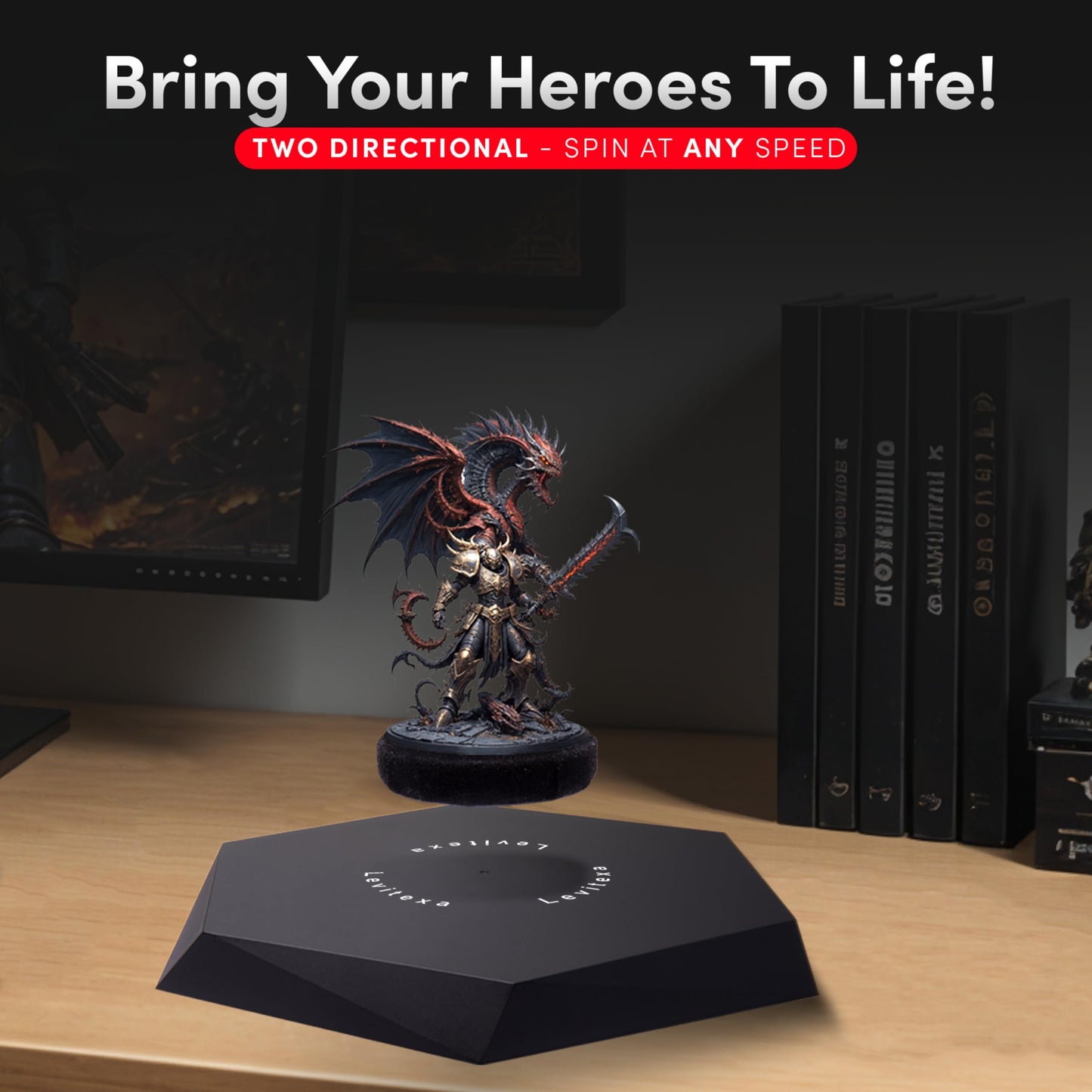 Levitexa Nimbus Levitating Display - Floating Display, Levitating Display Stand, Levitating Decor, Magnetic Display, Magnetic Levitation for Figures and Toys