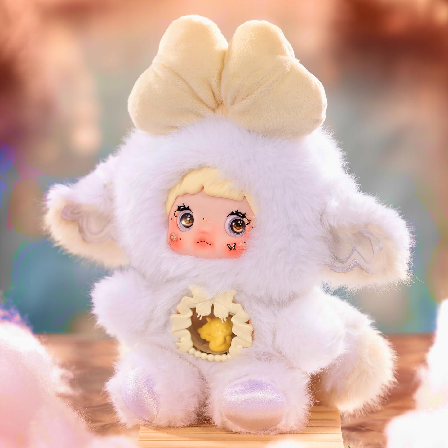 POP JOY Plush Blind Box Nommi V6 Plush Blind Box 3 Expressions Adorable Cute Mystery Plush Toys for Kids and Collectors Surprise Doll Figures with Cute Face Design for 3 or more Single Boxes