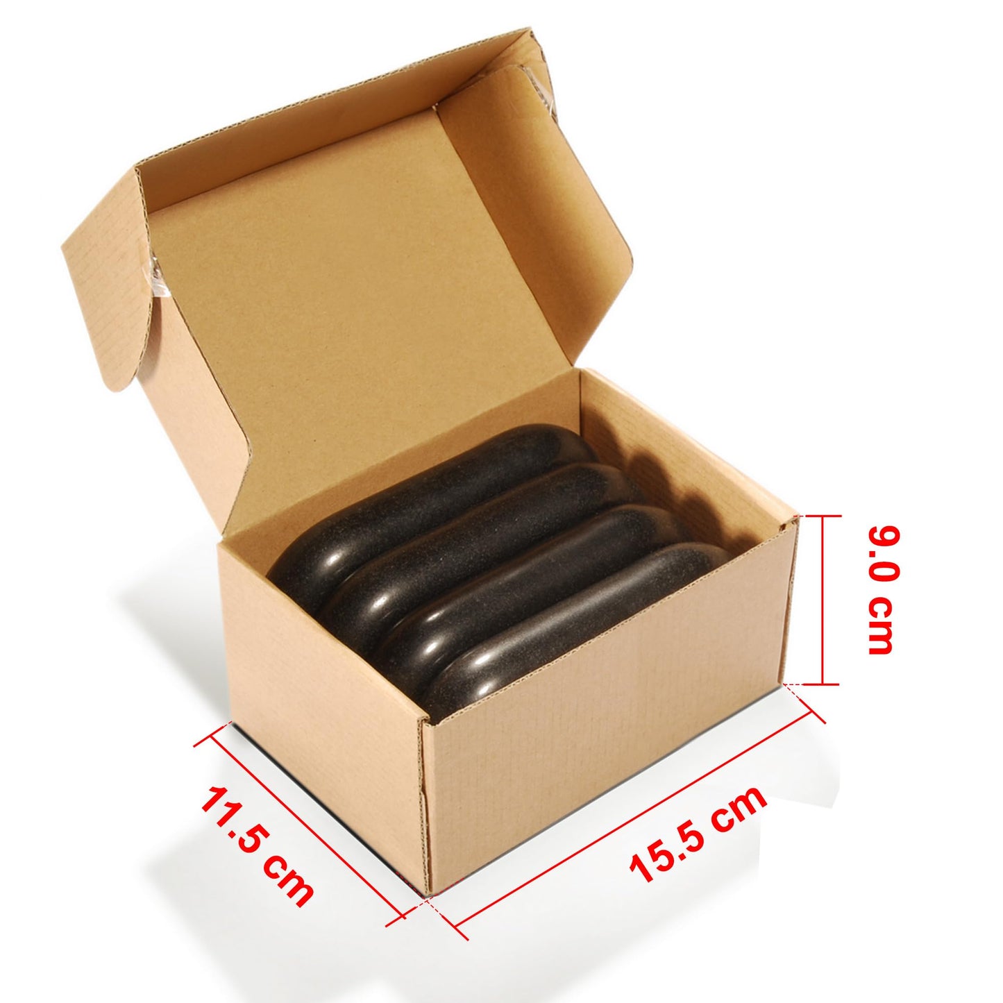 Master Massage 4 Pieces XXL Oversized Super Extra Large Oval Shape Basalt Massage Hot Stone Massage Stone Warm Stone Set-6” x 3.4“x 1.1”-Spa-Beauty-Salon-Massage