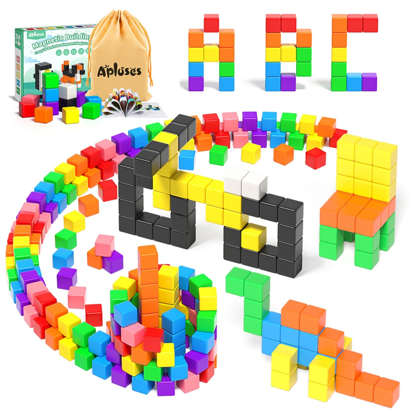 99pcs Magnetic Blocks, Gifts for 3 4 5 6 Year Old, Magnet Building Blocks for Toddlers, Girls & Boys, Sensory - Montessori - Autism - Magnetic Toys for Kids Ages 3-5 4-8