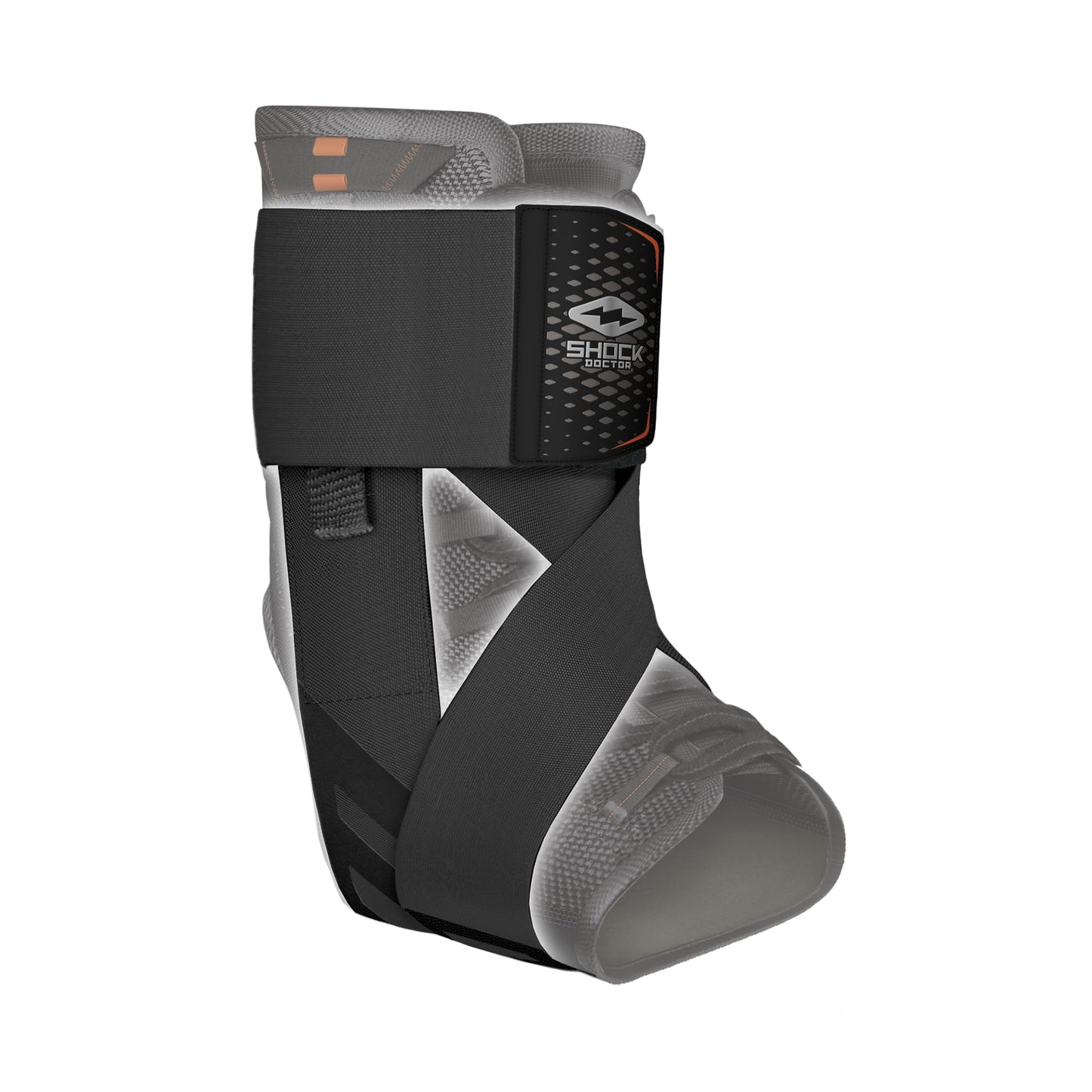 Shock Doctor Adult Ultra Wrap Lace Ankle Support, Small, Black