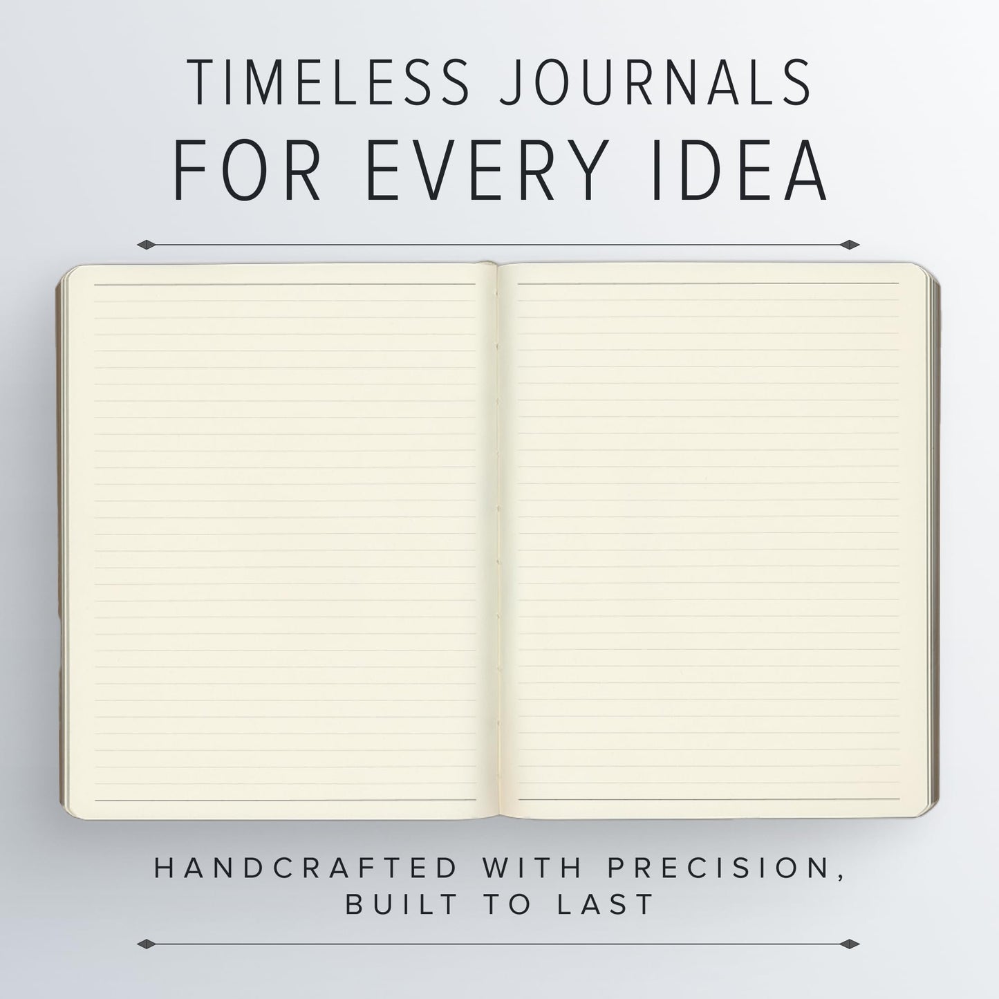 Gallery Leather Journal - Crafted in Maine, USA - Softcover, For Men and Women, For Writing, Work & Travel, 192 Lined Pages - A Safe Space for Your Thoughts - Acadia Tan, 9.75x7.5, Large Lined