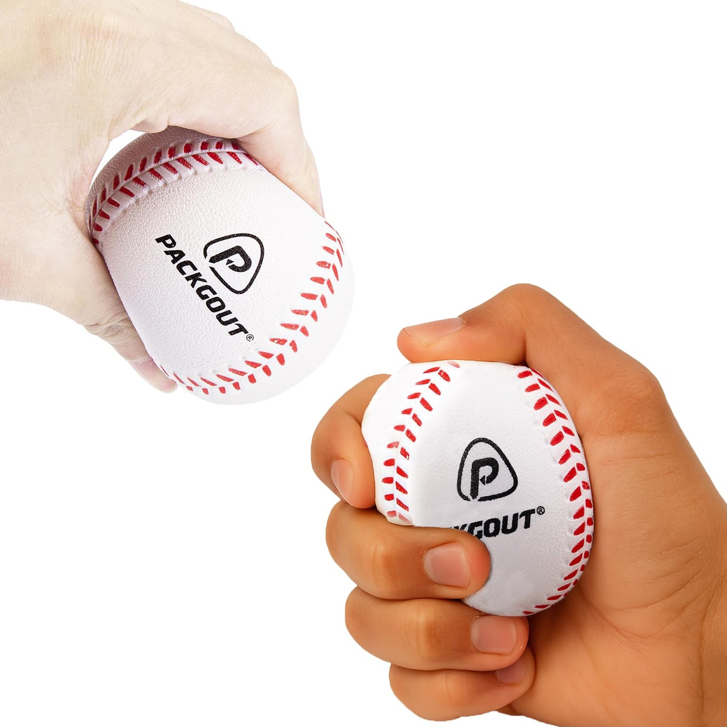 PACK&GOUT 9 Inch Soft BaseBalls,2pcs