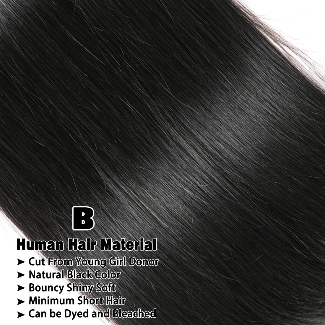 Straight Bundles Human Hair 3 Bundles 18 20 22 Inch Double Weft 12A Brazilian Weave Straight Bundles Human Hair Unprocessed Virgin for Women Natural Color