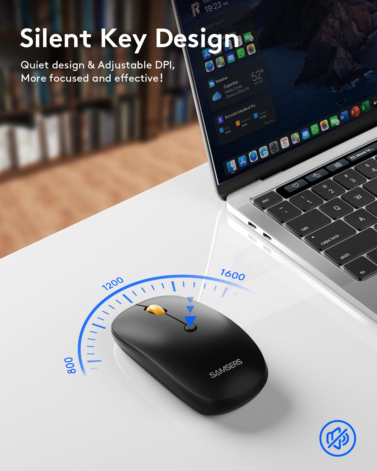 Foldable Keyboard and Mouse, Samsers Folding Bluetooth Keyboard Mouse Combo, 2.4G + BT5.0 x 2, Full-Size Portable Travel Keyboard & USB-C Rechargeable Wireless Mouse for iOS Android Windows Mac OS