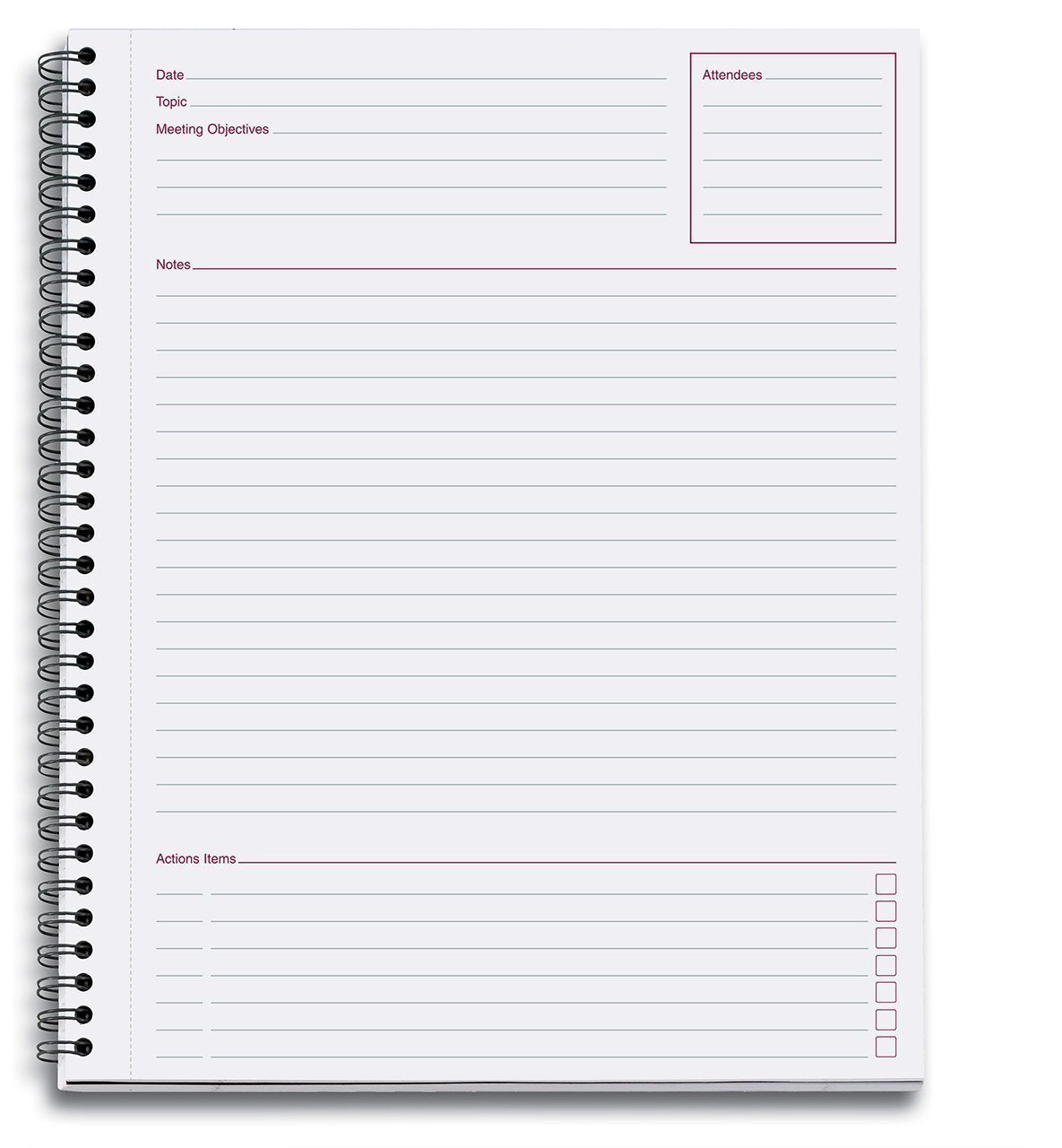 Cambridge Limited Meeting Planner,Side-Bound,11 x 8 1/4, 80 Sheets, Sold as 3 Pack (06132)