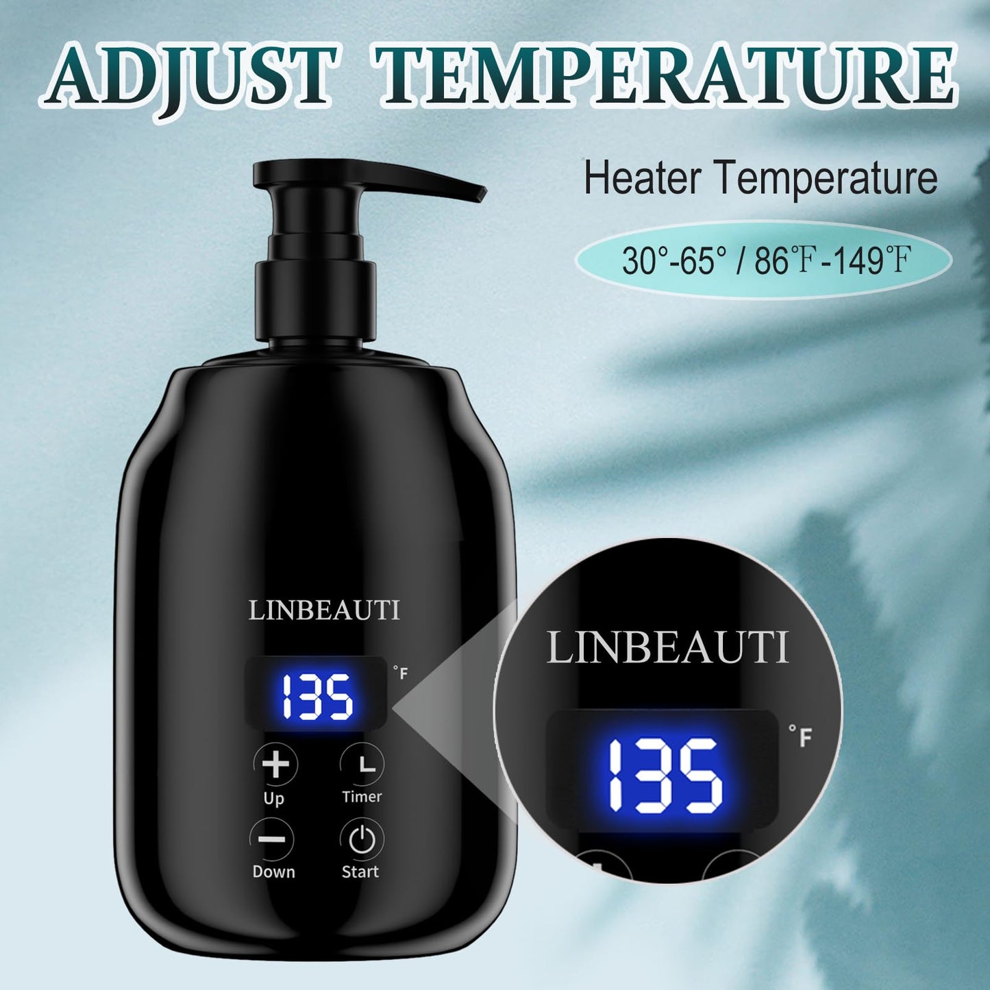 Massage Oil Warmer with Two Oil Bottle Dispenser, Lotion Bottle Warmer Dispenser Heater, Smart Touch Key Electric Warm Lotion Dispenser, Lube Gel Cream Warmer for Home Pro Salon Spa Massage