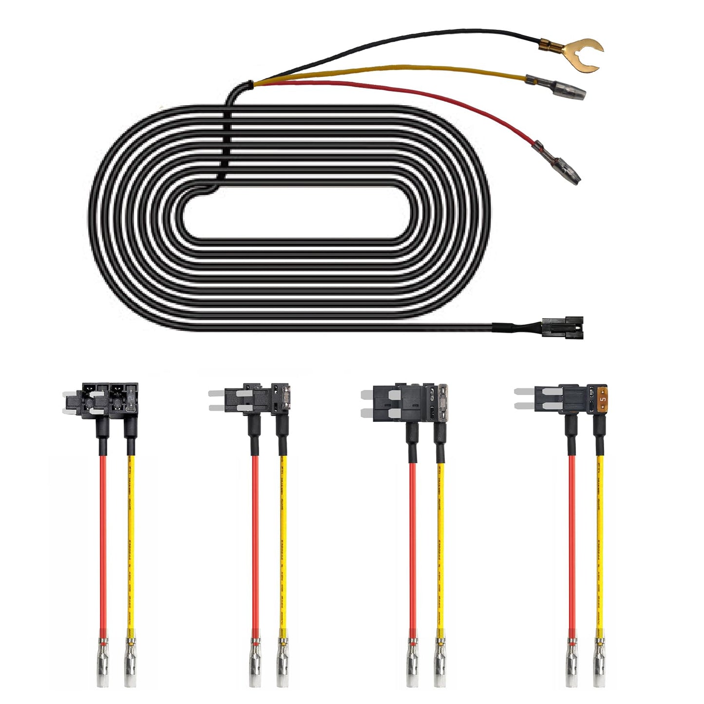 Fuse Box Power Adapter for mangoal Dash Cams, Upgrade Parking Monitoring, Hardwire Wire Kit Accessories