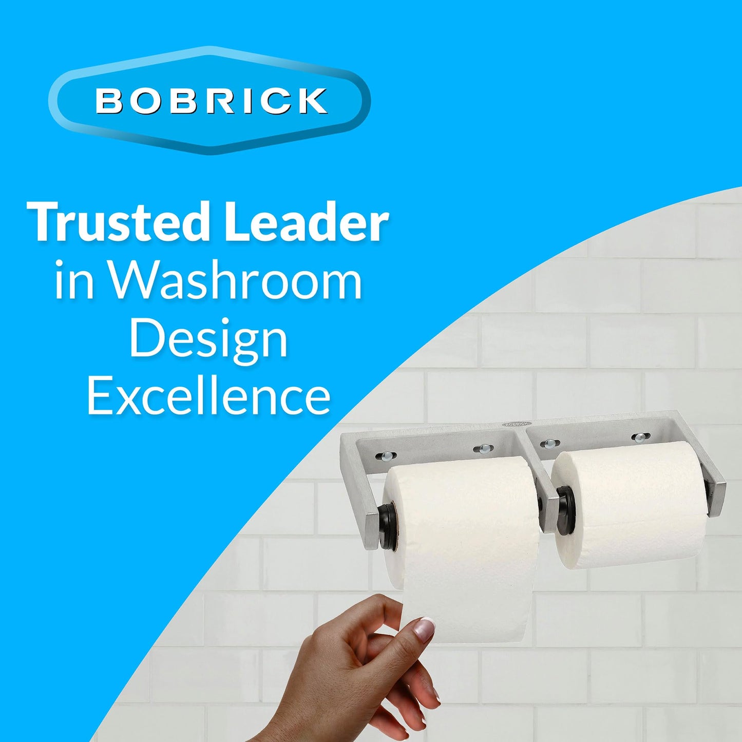 Bobrick Toilet Tissue Dispenser for Two Rolls (Model B-2740)