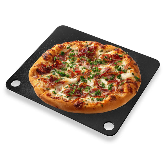Baking Steel for Oven & Grill, Pizza Steel, 13x13” Pizza Baking Pan for Artisan Pizza, Multi-Purpose Baking Tool for Home Cooks & Pizza Lovers, Fast Heating(.25" Thick)