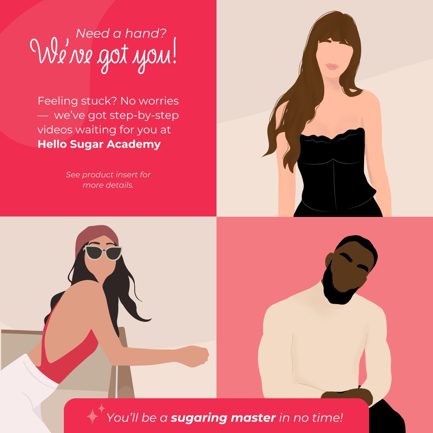 Smooth by Hello Sugar | Full-Body Sugar Wax | Sugar Waxing for Hair Removal | Sugaring Kit | Salon-Quality, Natural, Vegan | Gentle on Skin & Long-Lasting Smoothness | 100% Cruelty-Free (36 Ounces)