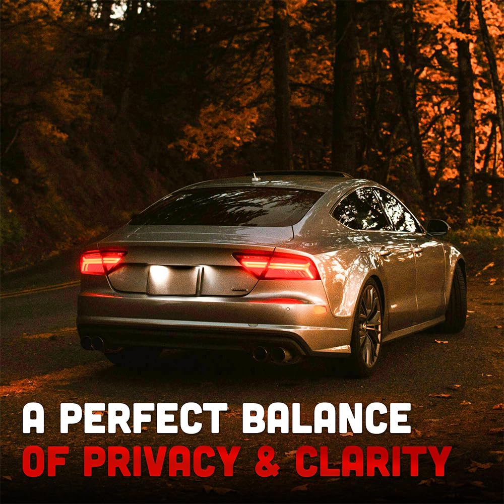 United Window Tint 20" in 100'Ft Nano Carbon Film 2Ply Charcoal 5% VLT - Clear PET Privacy Window Tint for Car, Home, Blocks UV/IR Rays, Reduce Heat & Glare- Adhesive Film - Lifetime Color Stability