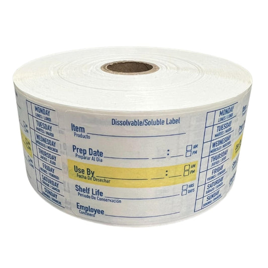 ATL Direct 2x3 Dissolvable Food Labels, 1000 Label Stickers, Bottle Labels for Storage Bins, Sticker Labels for Food containers, (1000, Blue)