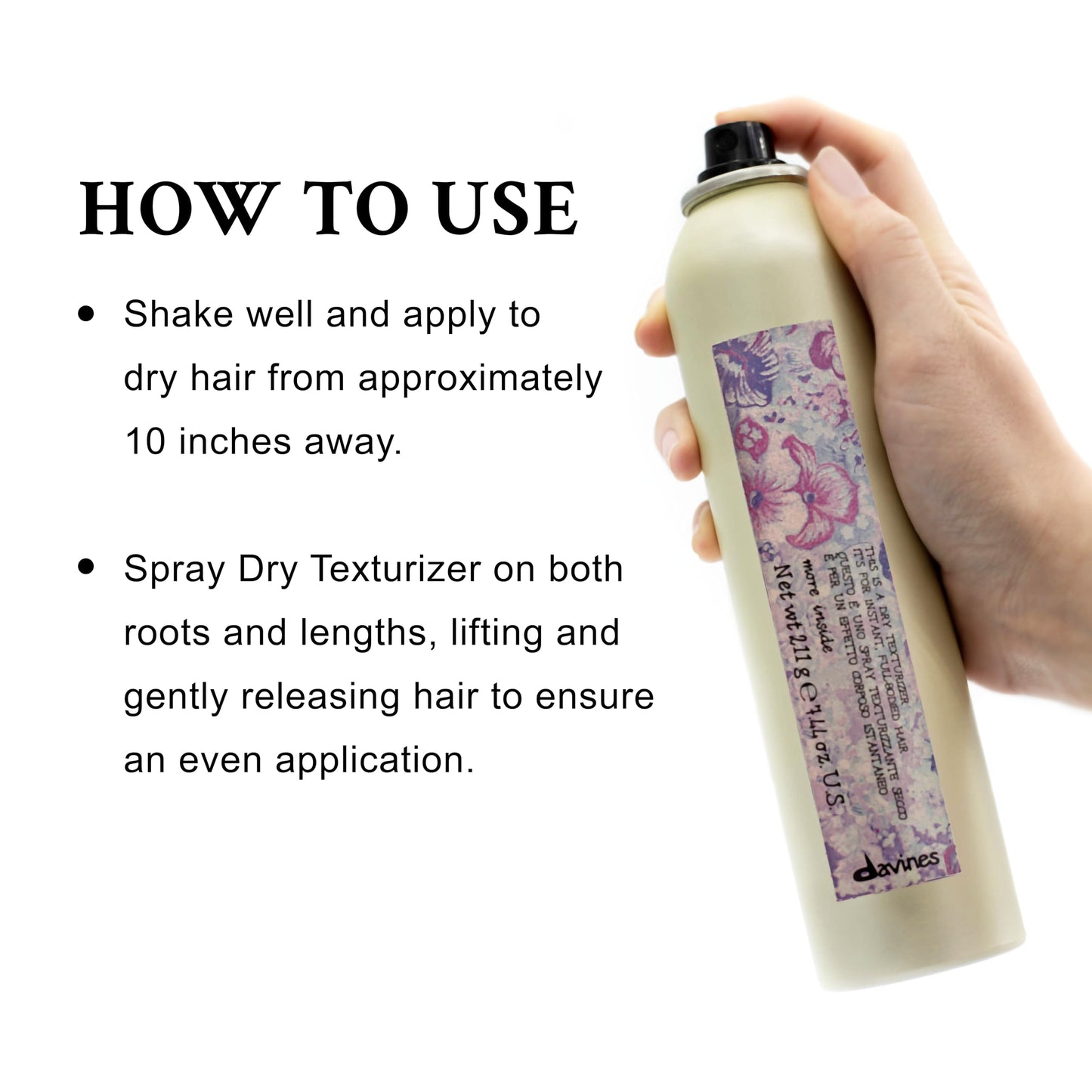 Davines This Is A Dry Texturizer | Texturizing Spray for Full Bodied Hair with Volume, Strong Hold, and Tousled Look | 7.4 oz