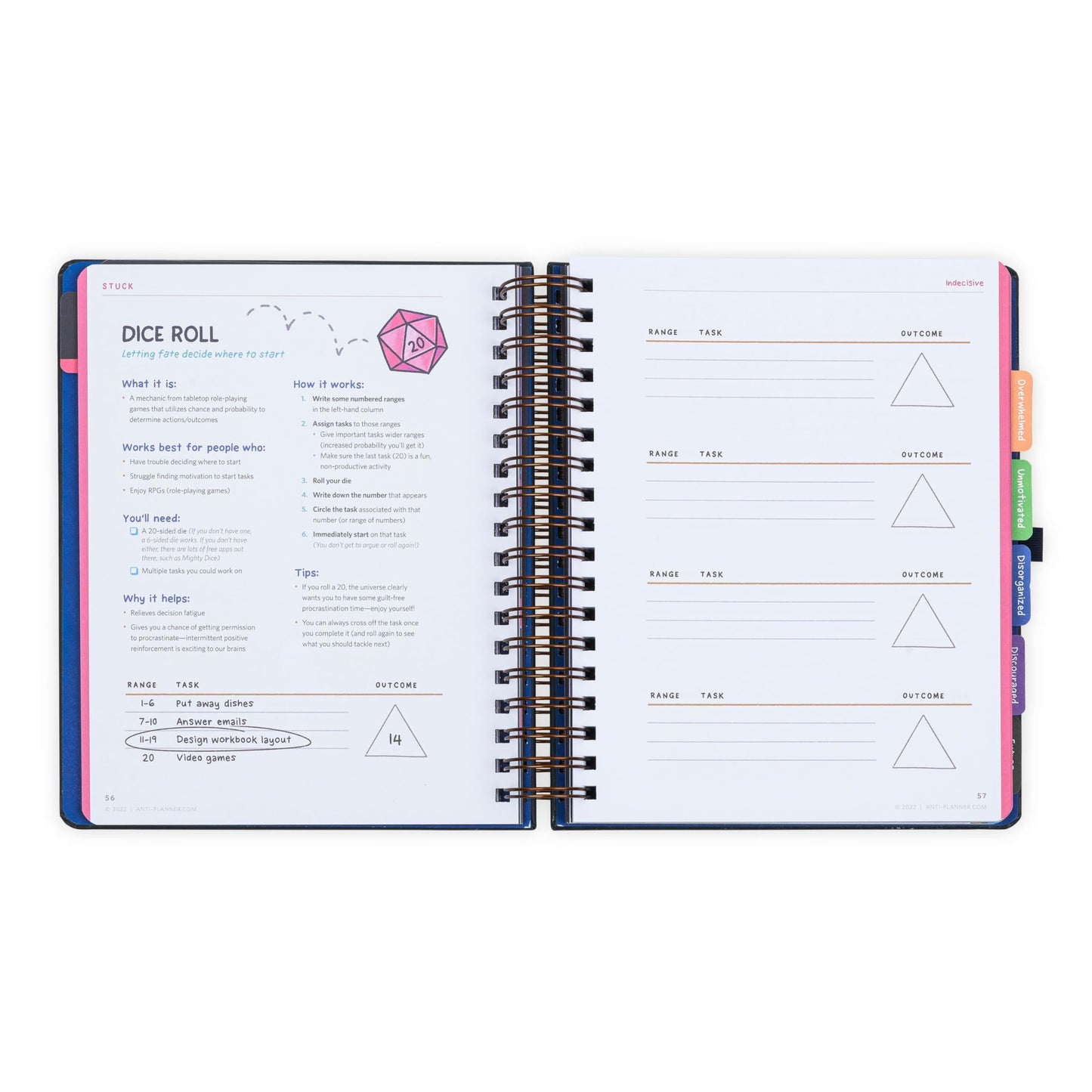 The Anti-Planner: How to Get Stuff Done When You Don't Feel Like It (Clean Edition) - Undated ADHD Productivity Activity Book for Adults, Teens & Students, 100+ Focus & Procrastination Strategies