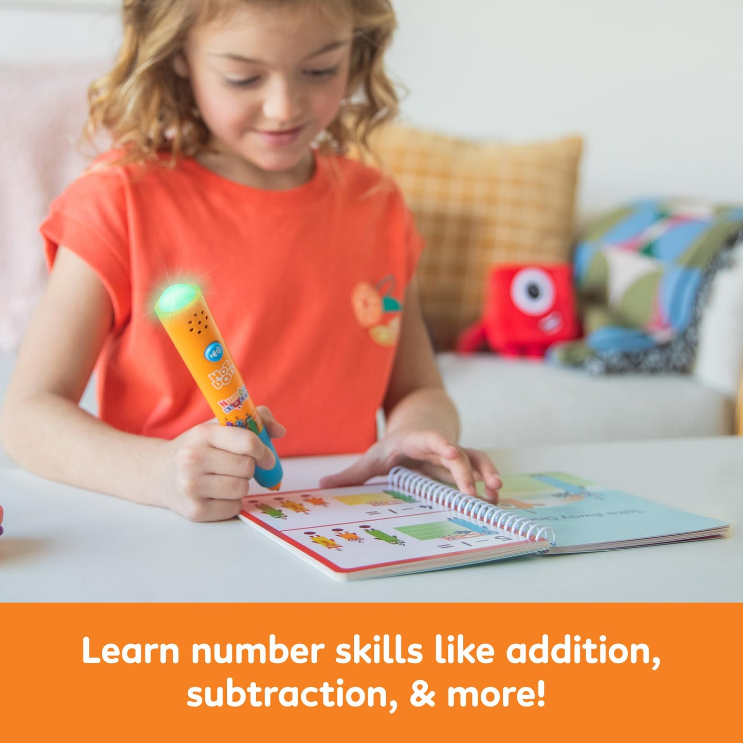 Educational Insights Hot Dots Numberblocks Workbook Numbers 1-10 with Interactive Pen, 75+ Activities, Gift for Kids Ages 4+