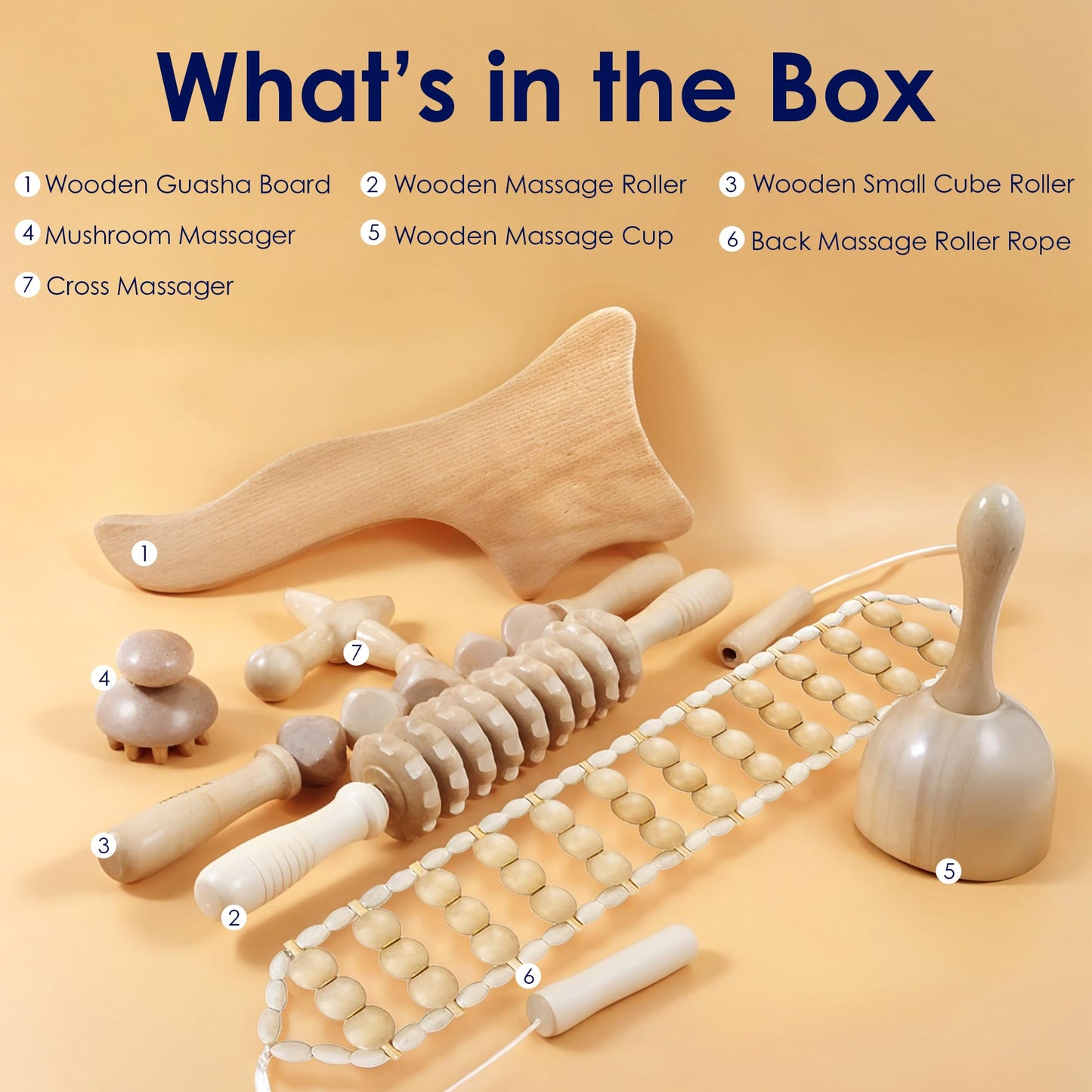 WONDERWOWAS Wood Therapy Massage Tools