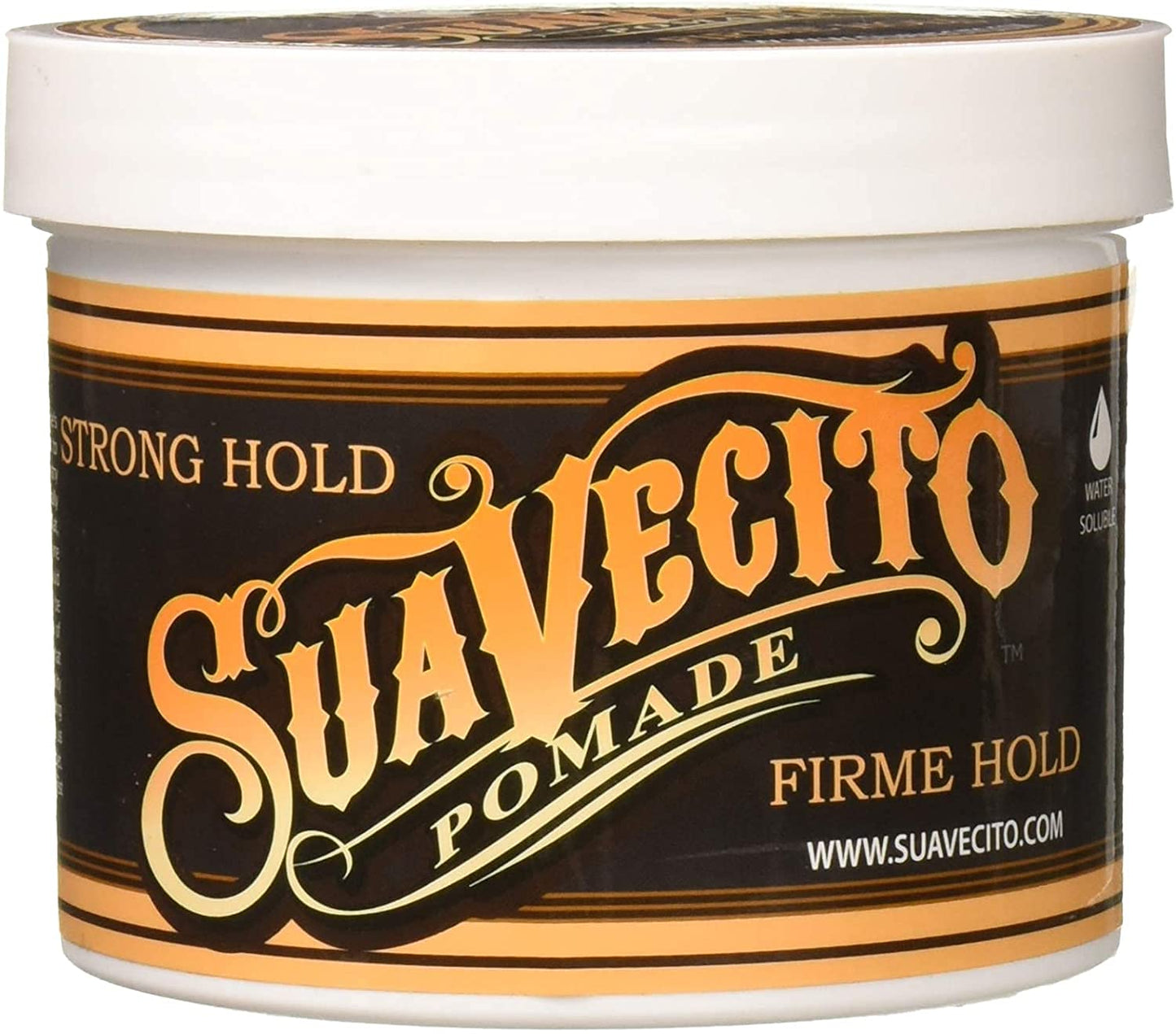Suavecito Strong Hold Hair Pomade For Men, 32 oz - Medium Shine Water Based Wax Like Flake Free Hair Gel - Easy To Wash Out - All Day Hold For All Hair Styles