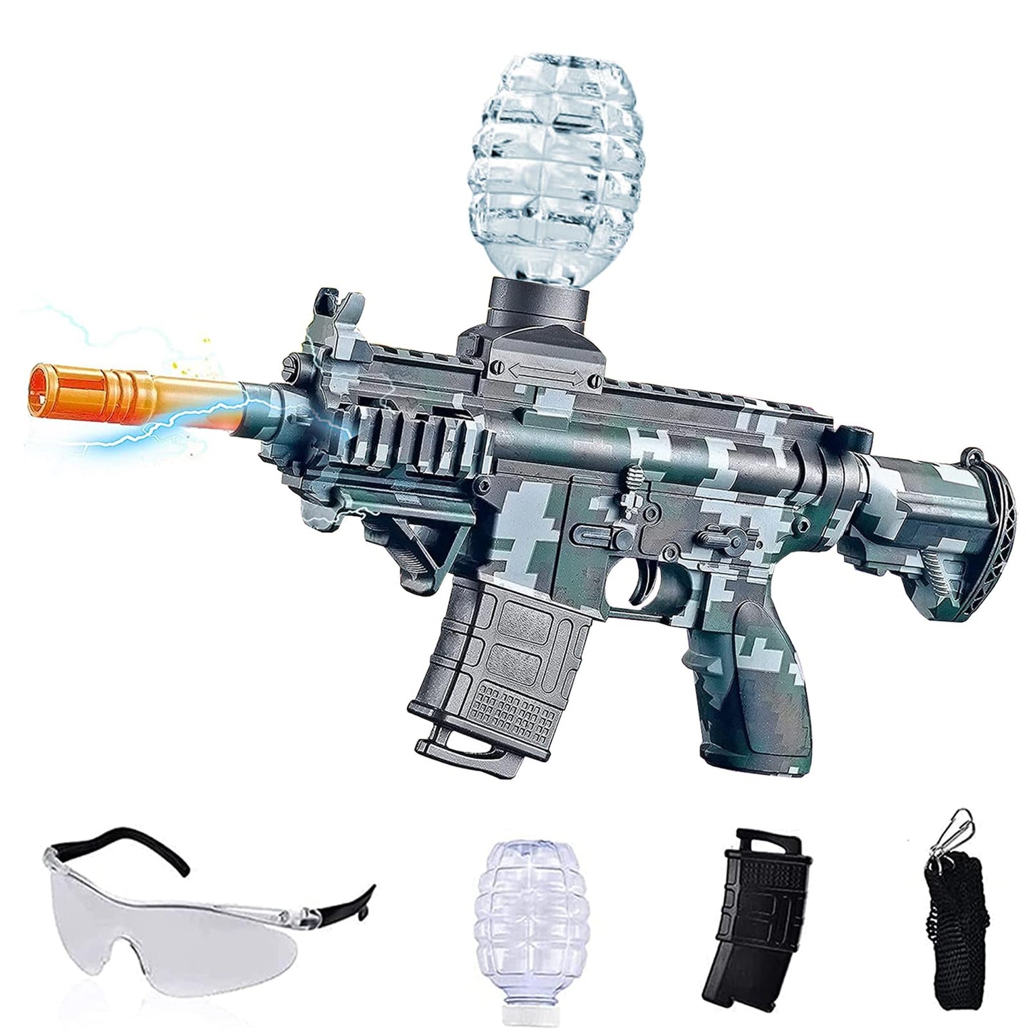 Electric Gel Ball Blaster Toys-Eco-Friendly Splatter Ball Blaster,Automatic Outdoor Games Toys for Activities Team Game(Green)