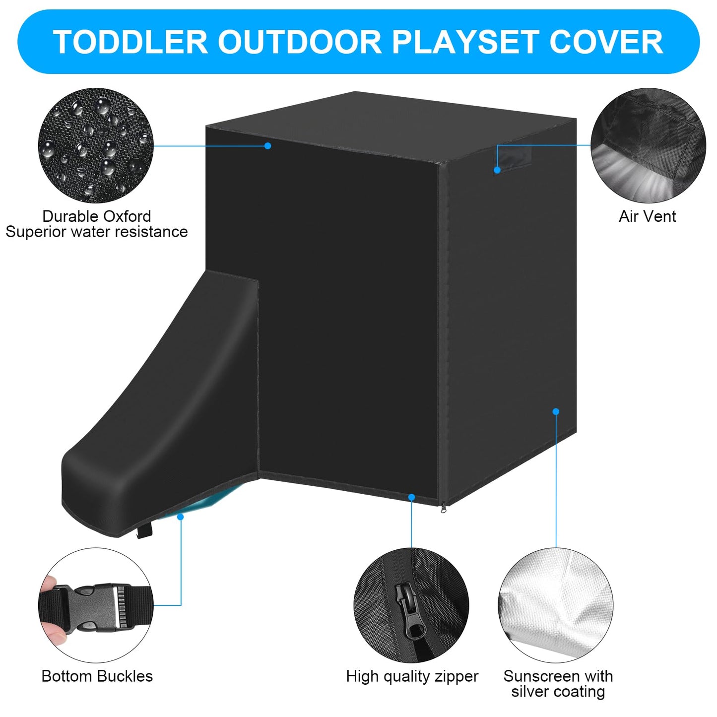 Heavy-Duty Oxford Fabric Cover for Step2 Woodland Climber II Playset – Weatherproof, UV-Resistant, Fits Outdoor Playground Climber & Slide
