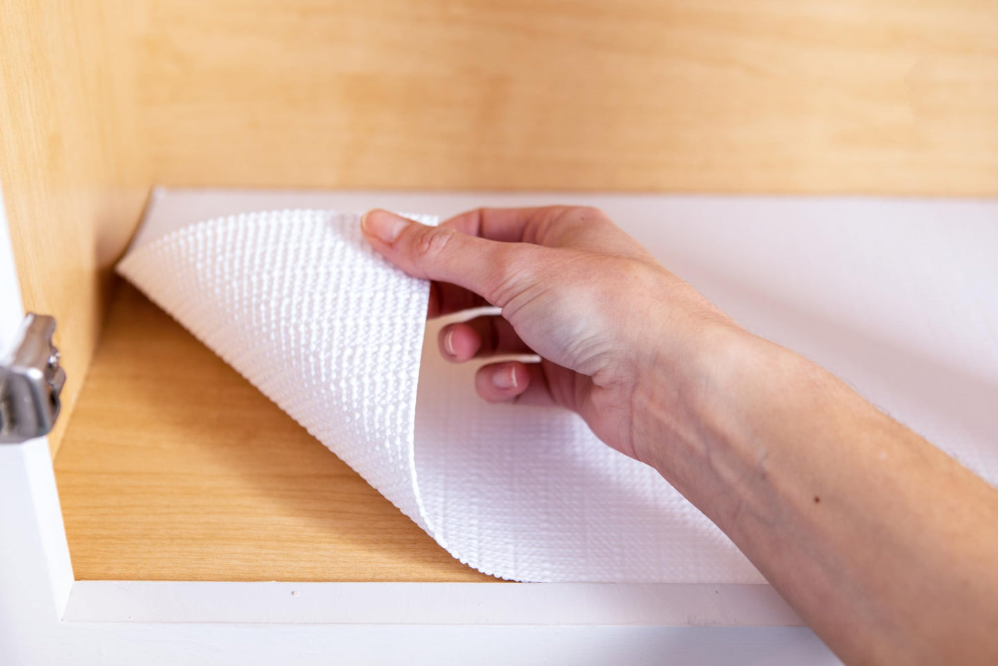 Smooth Top EasyLiner for Cabinets & Drawers, Easy to Install, Shelf Paper & Drawer Liner Non Adhesive, Non Slip Shelf Liner for Pantry, Kitchen Essentials, 12 in x 10 ft (6 Pack), 60 ft, Taupe Buds